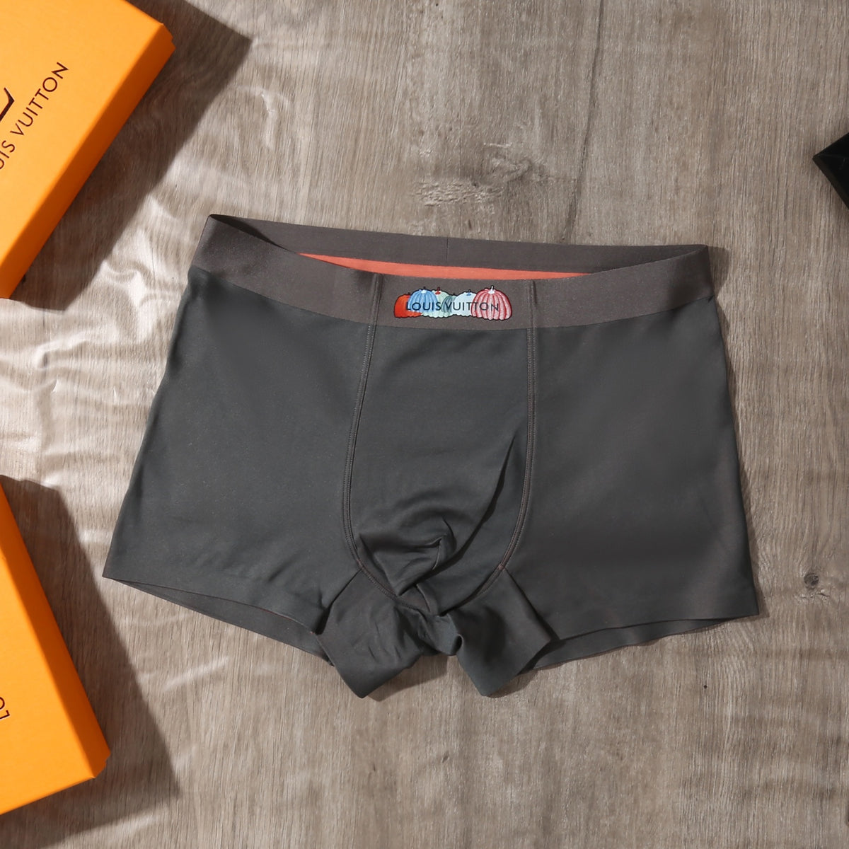 Louis Vuitton Charcoal Green Small Cartoon Waist Boxer Briefs, image 8