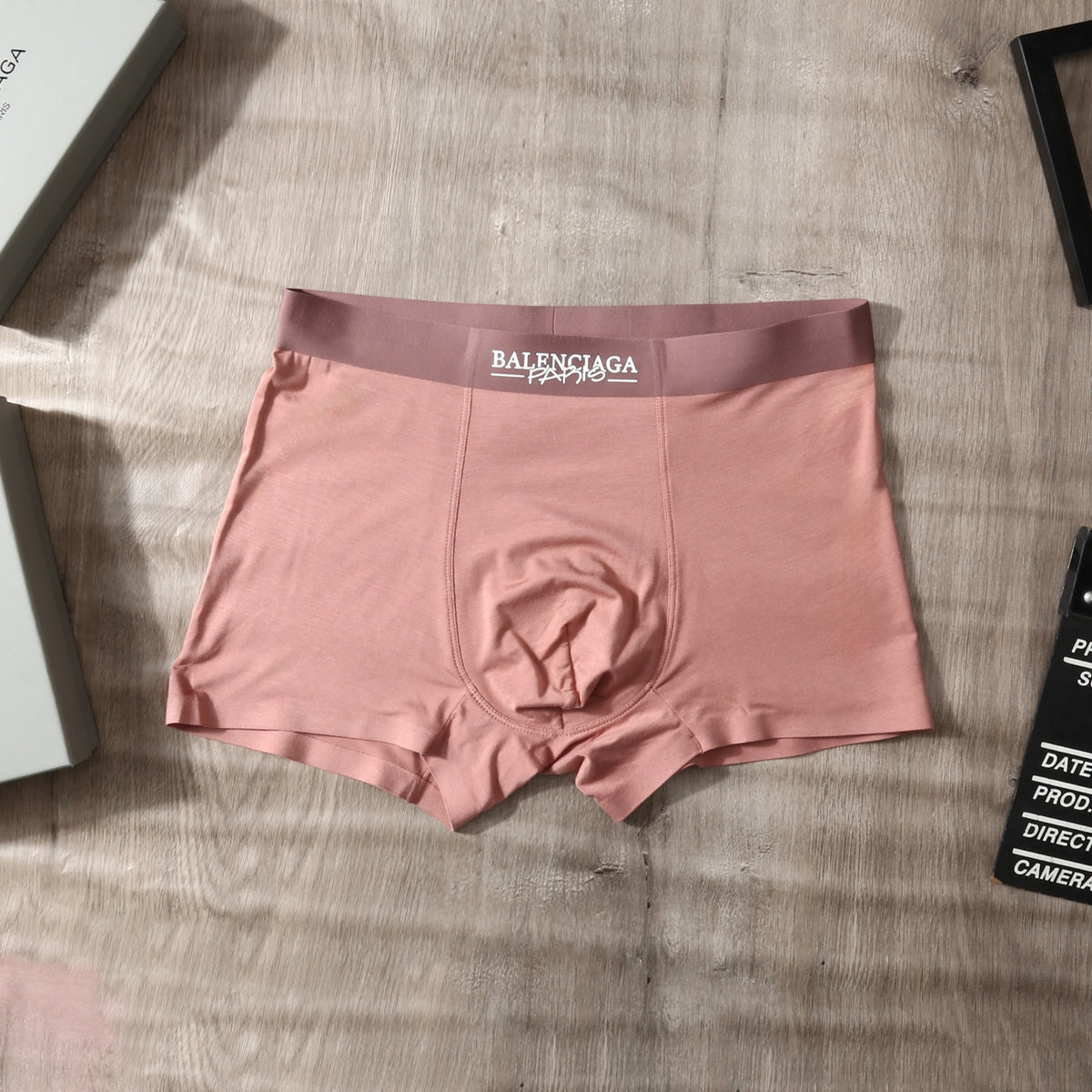 Balenciaga Pink Grey Blue Dark Waist Boxer Briefs, image 7
