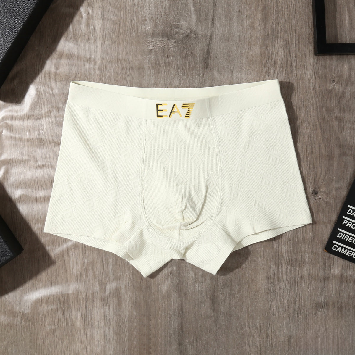 Emporio Armani White Grey Small EA7 Boxer Briefs, image 8