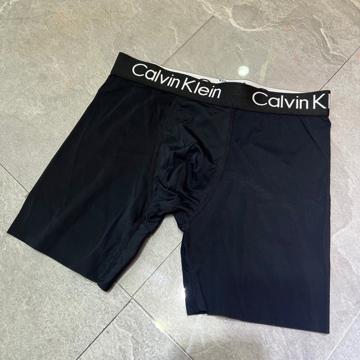 Calvin Klein White Modelled Short Leg Boxer Briefs, image 2