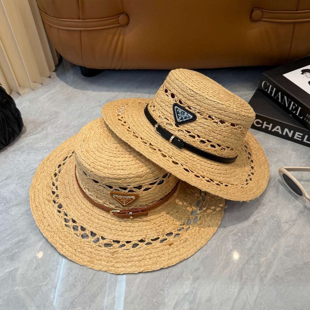 Prada Open Knit Wide Brim Hat - image 8