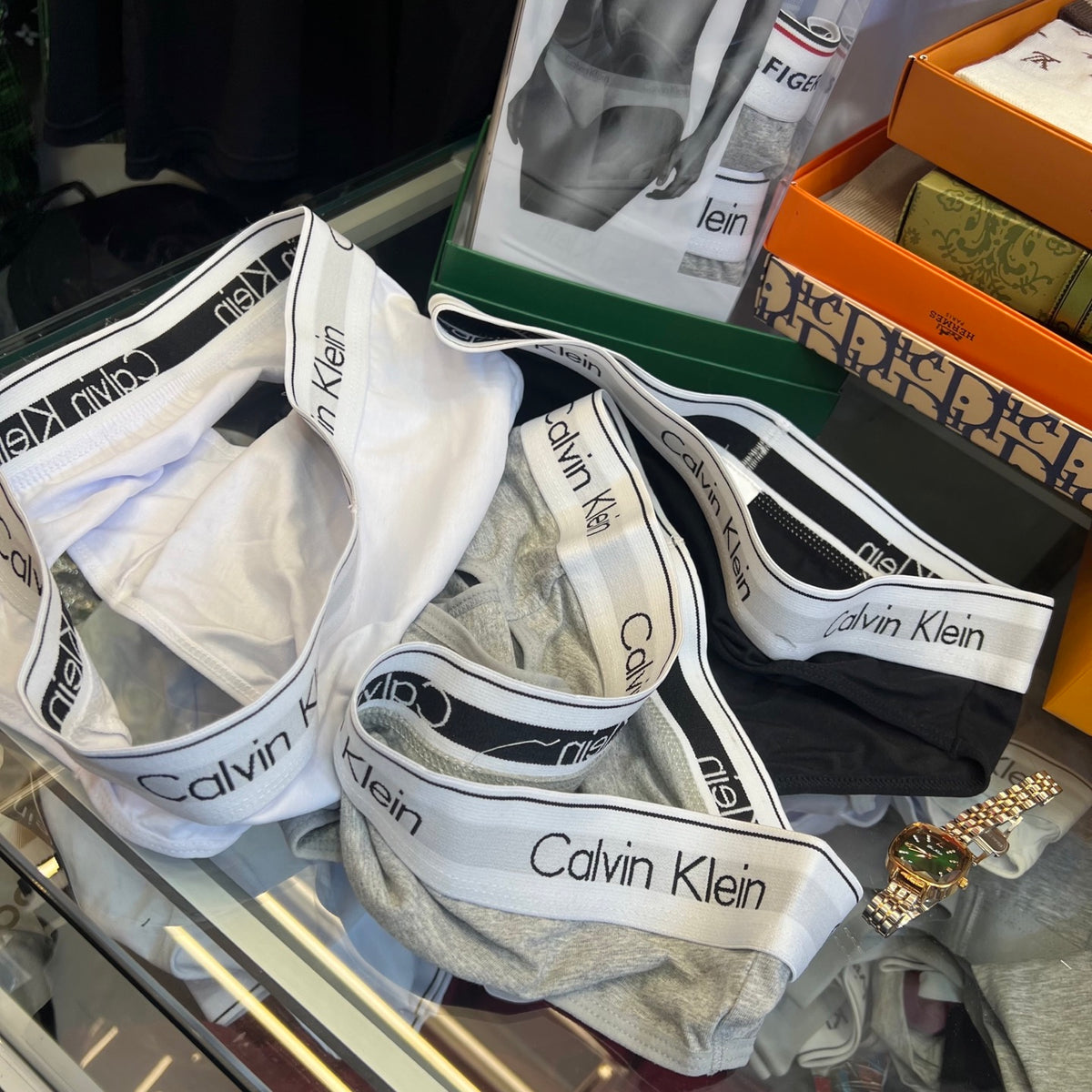Calvin Klein Black Broad White Waistband Women's Briefs, image 6