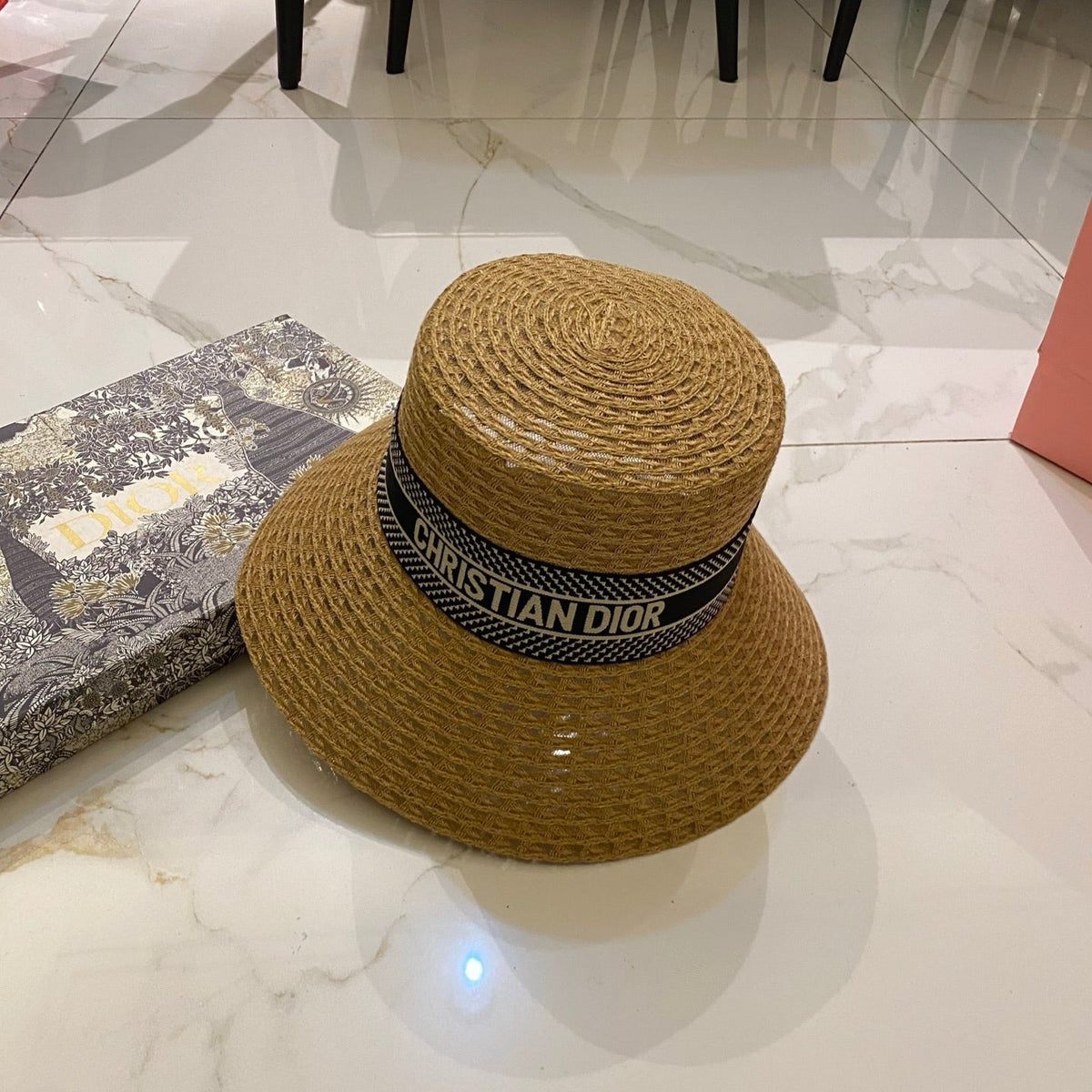 Dior Open Knit Bucket Hat - image 6