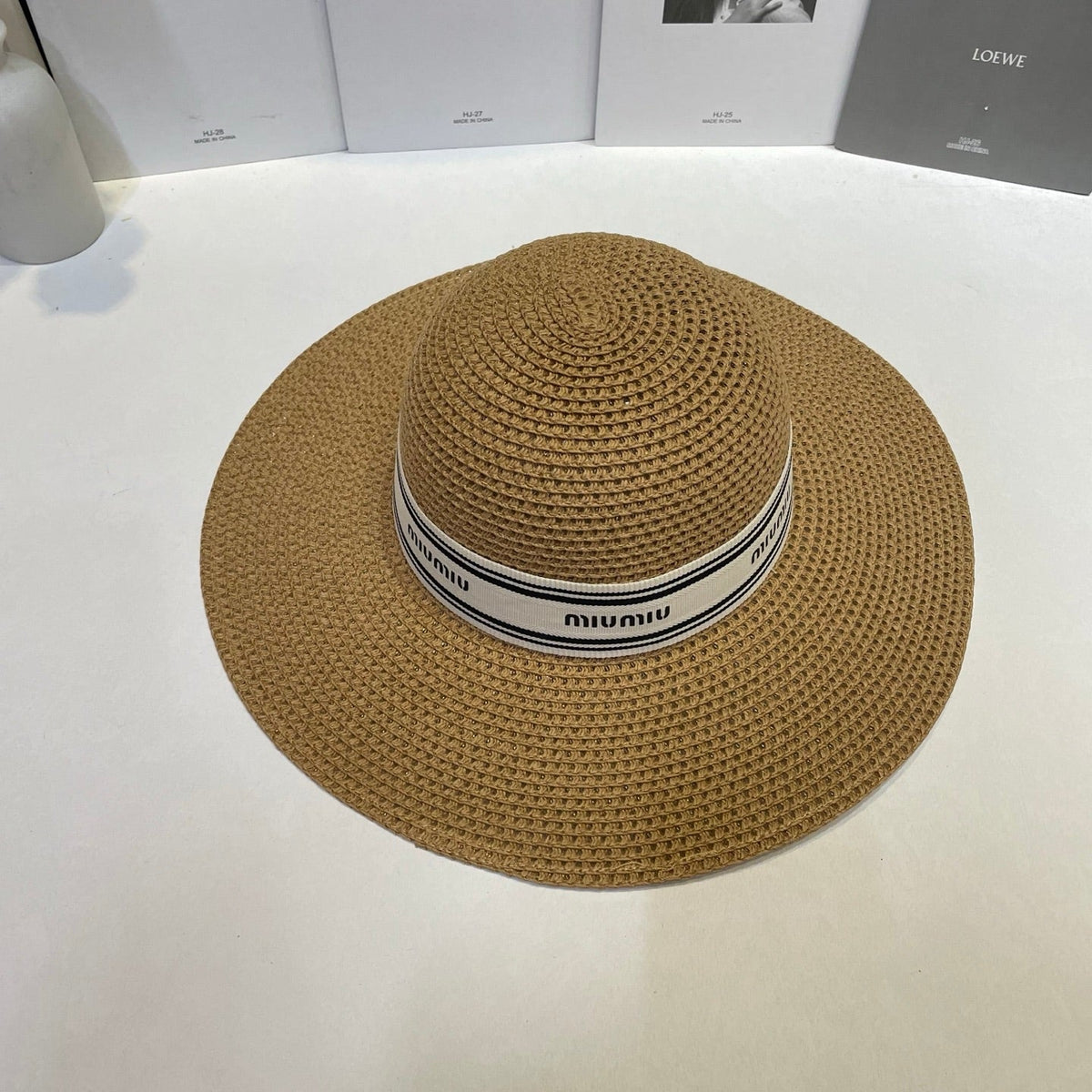 Miu Miu Open Knit Straw Hat - image 9