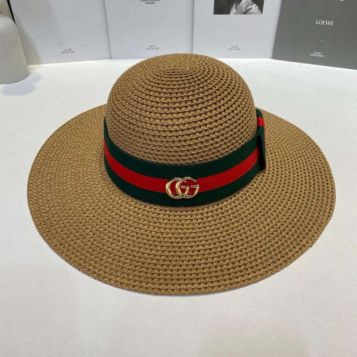 Open Knit Straw Hat - image 3