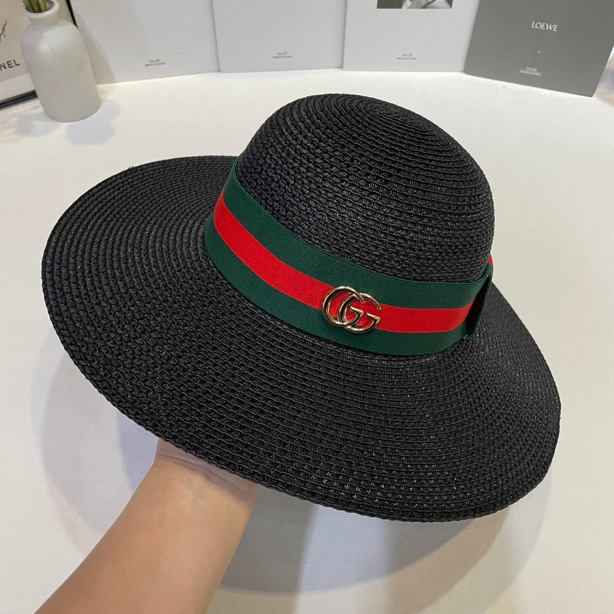 Open Knit Straw Hat - image 6