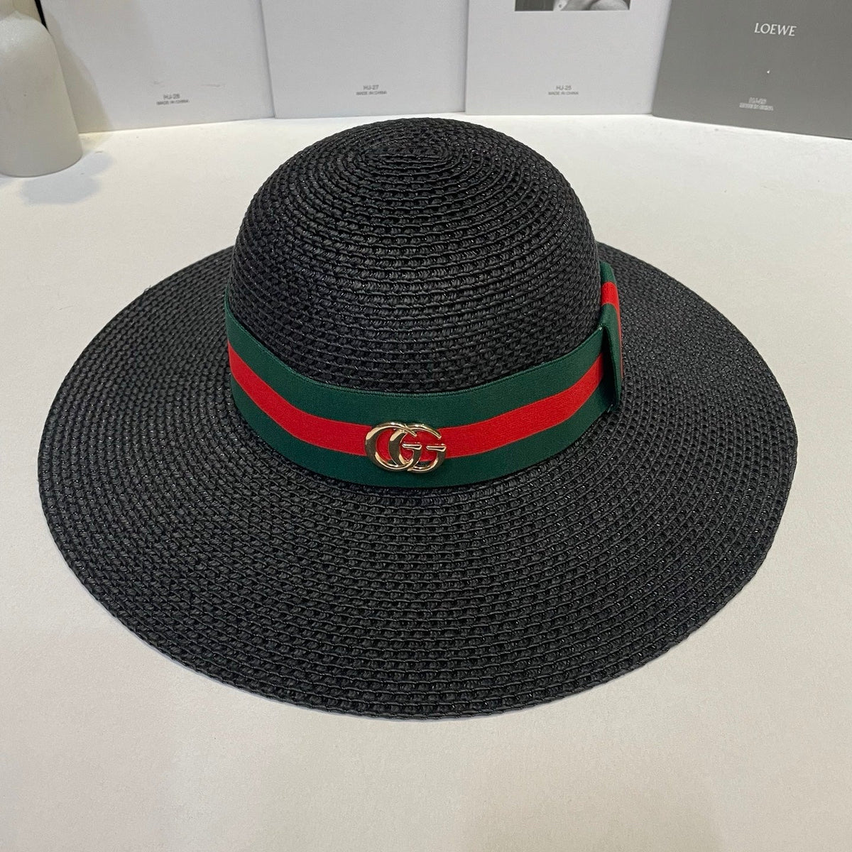 Open Knit Straw Hat - image 7
