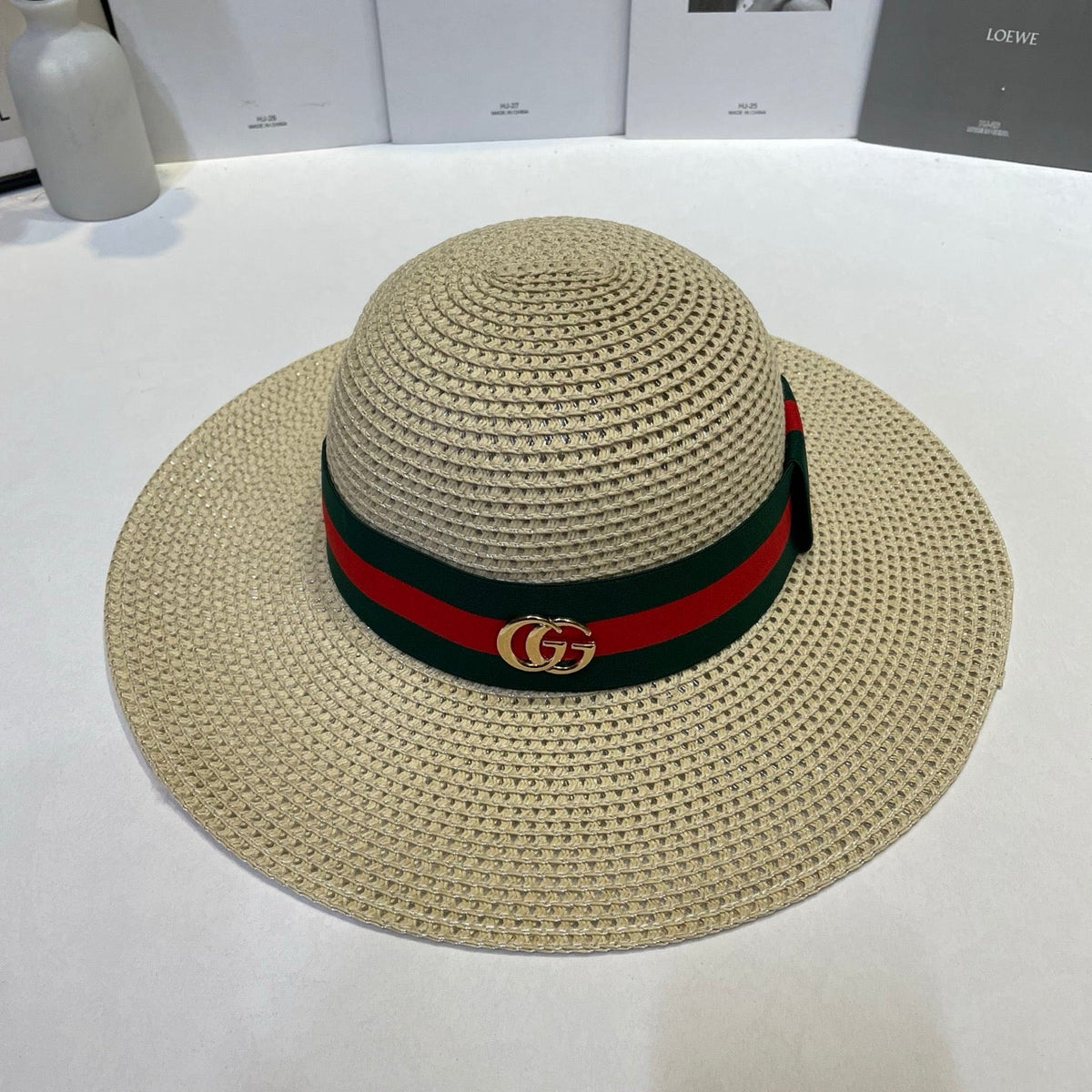 Open Knit Straw Hat - image 9