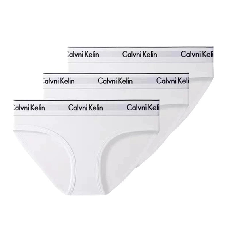 Calvin Klein Black White Wordmark Waist Women's Briefs, image 6
