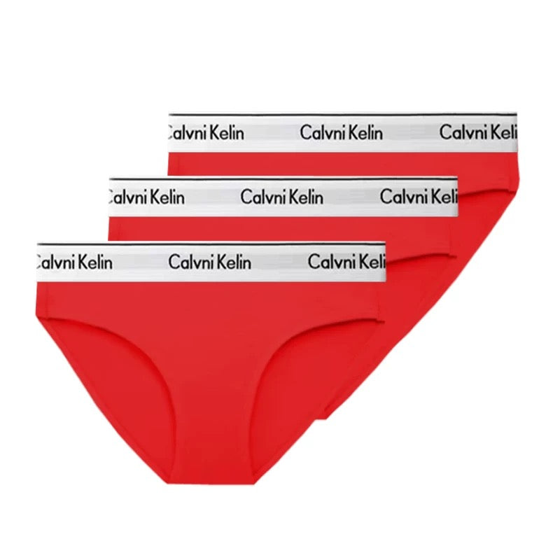 Calvin Klein Black White Wordmark Waist Women's Briefs, image 4
