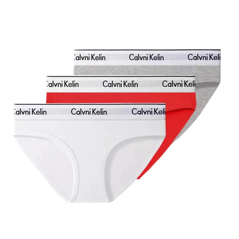 Calvin Klein Black White Wordmark Waist Women's Briefs, image 7