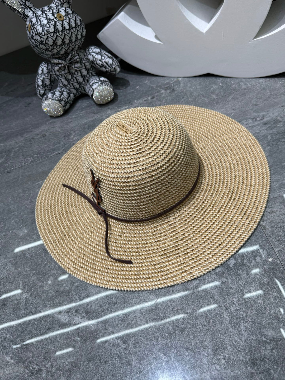 Saint Laurent Woven Open Knit Hat - image 9