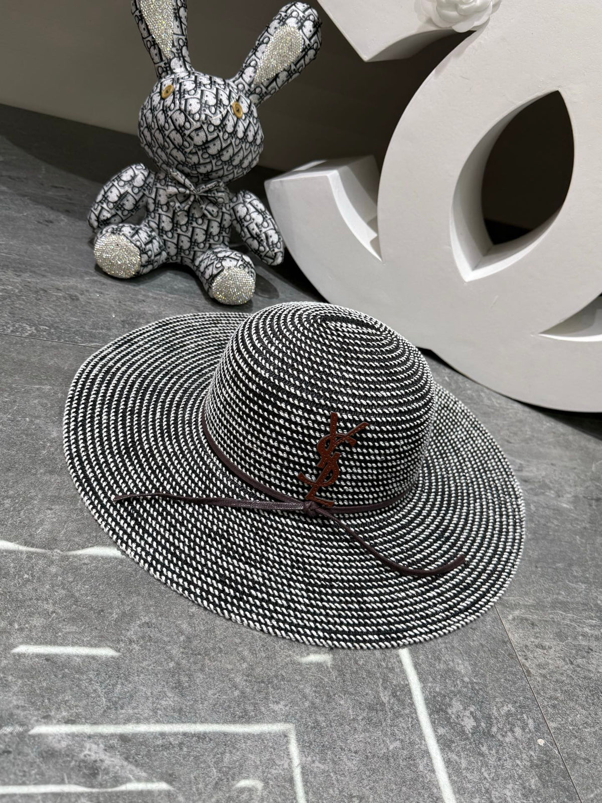 Saint Laurent Woven Open Knit Hat - image 8