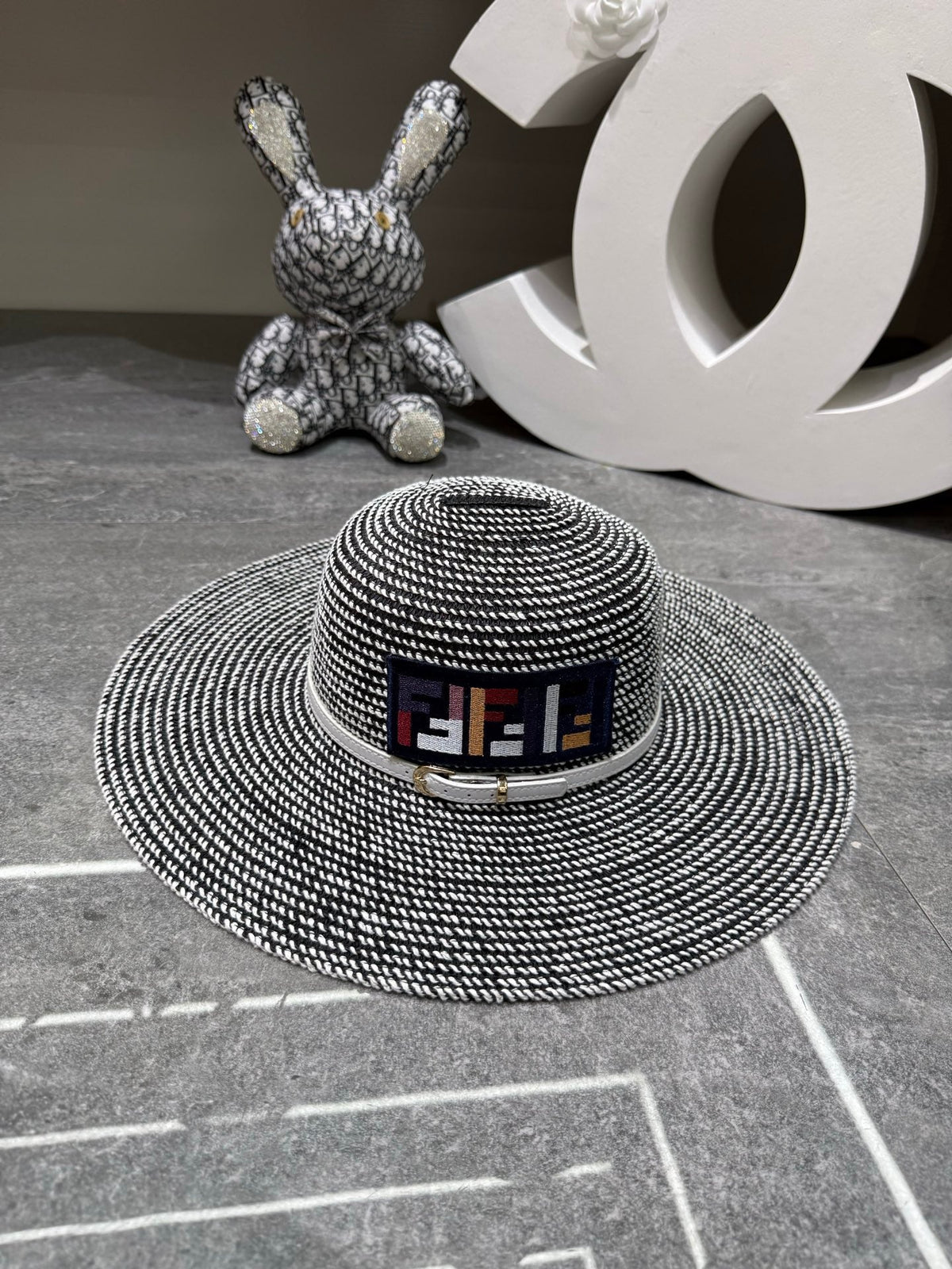 Fendi Woven Open Knit Hat - image 2