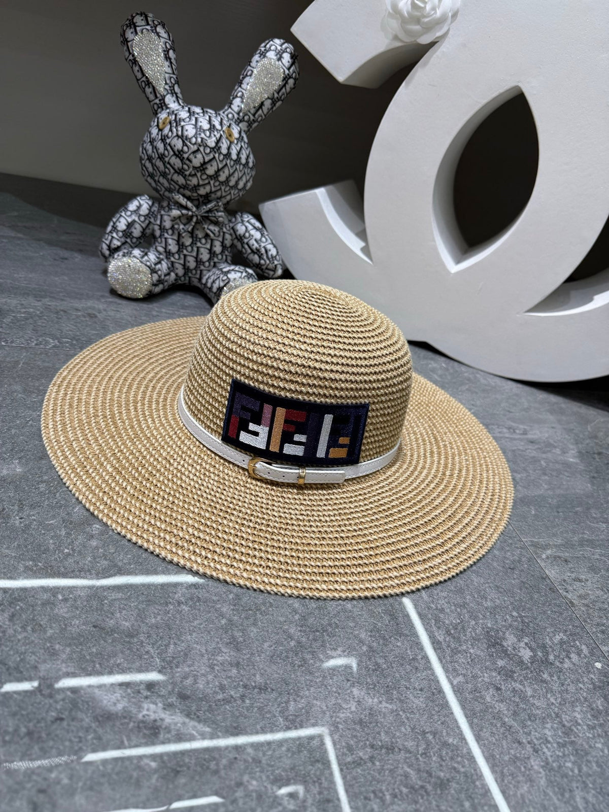 Fendi Woven Open Knit Hat - image 5