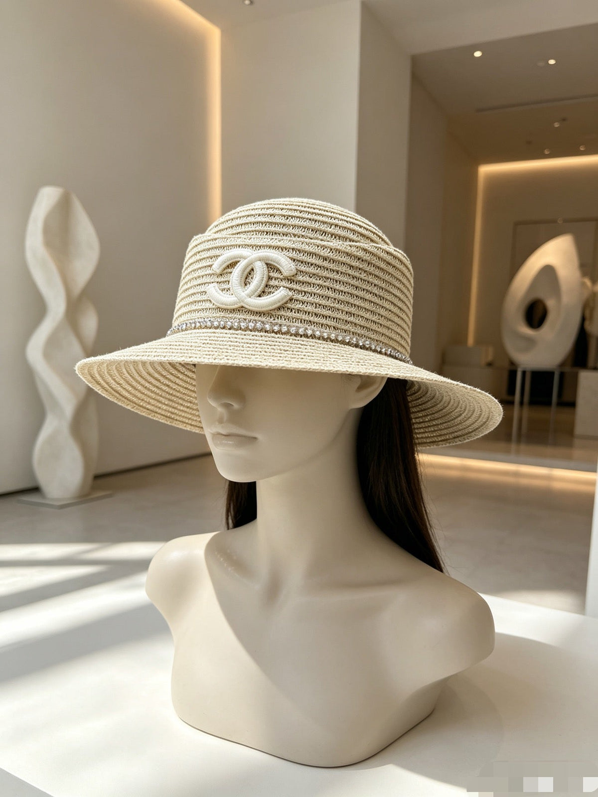 Chanel Woven Open Knit Hat - image 3