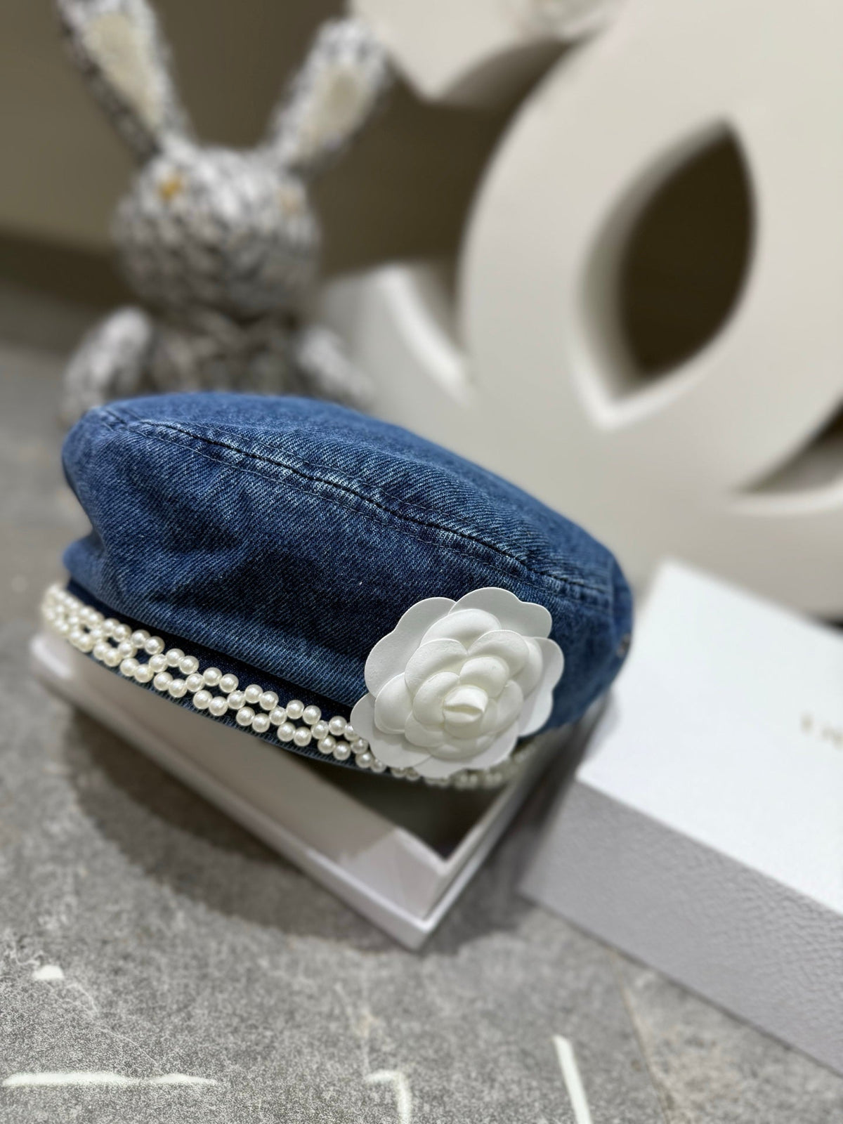 Chanel Denim Woven Beret - image 4