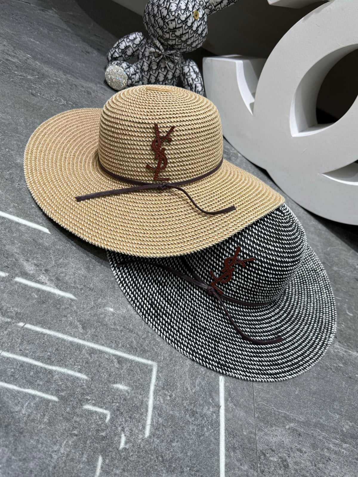 Saint Laurent Woven Open Knit Hat - image 3