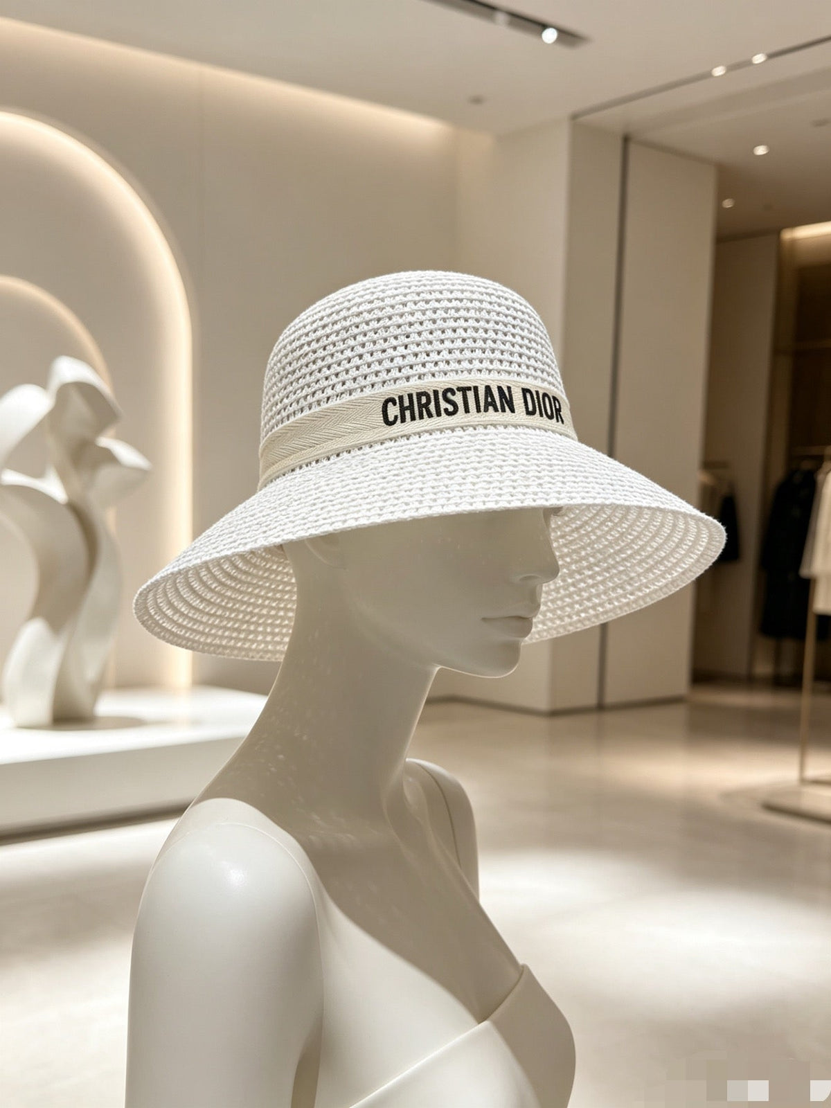 Dior Woven Open Knit Hat - image 2