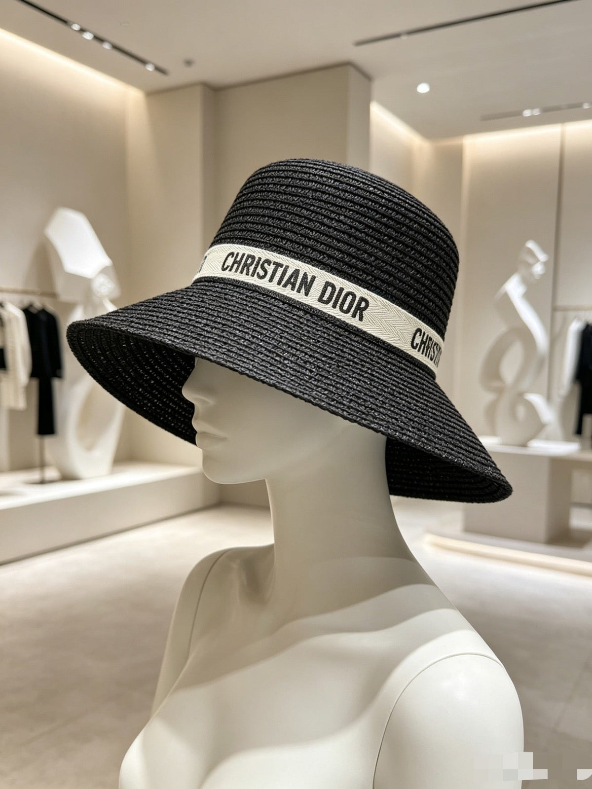 Dior Woven Open Knit Hat - image 3
