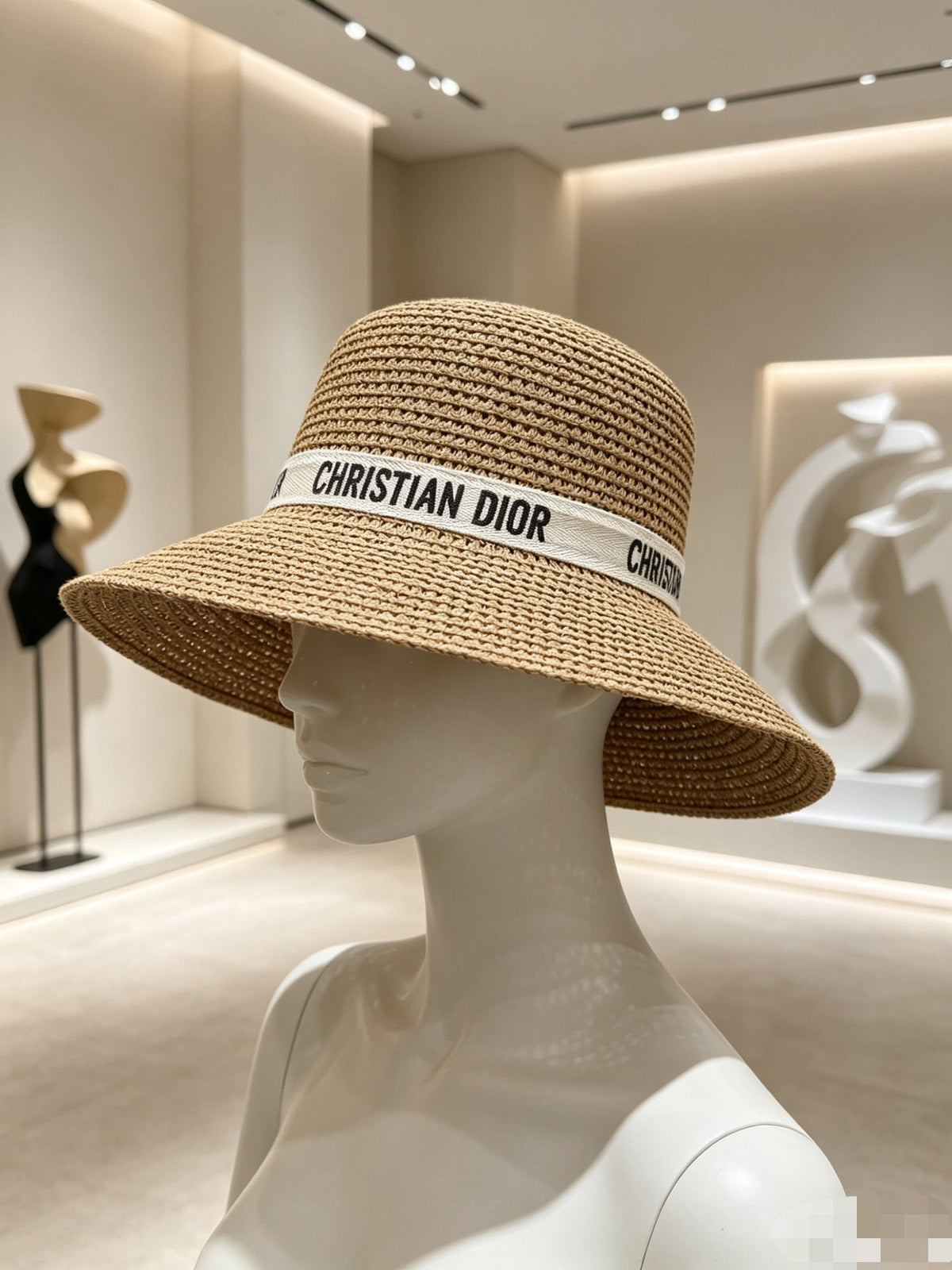 Dior Woven Open Knit Hat - image 4