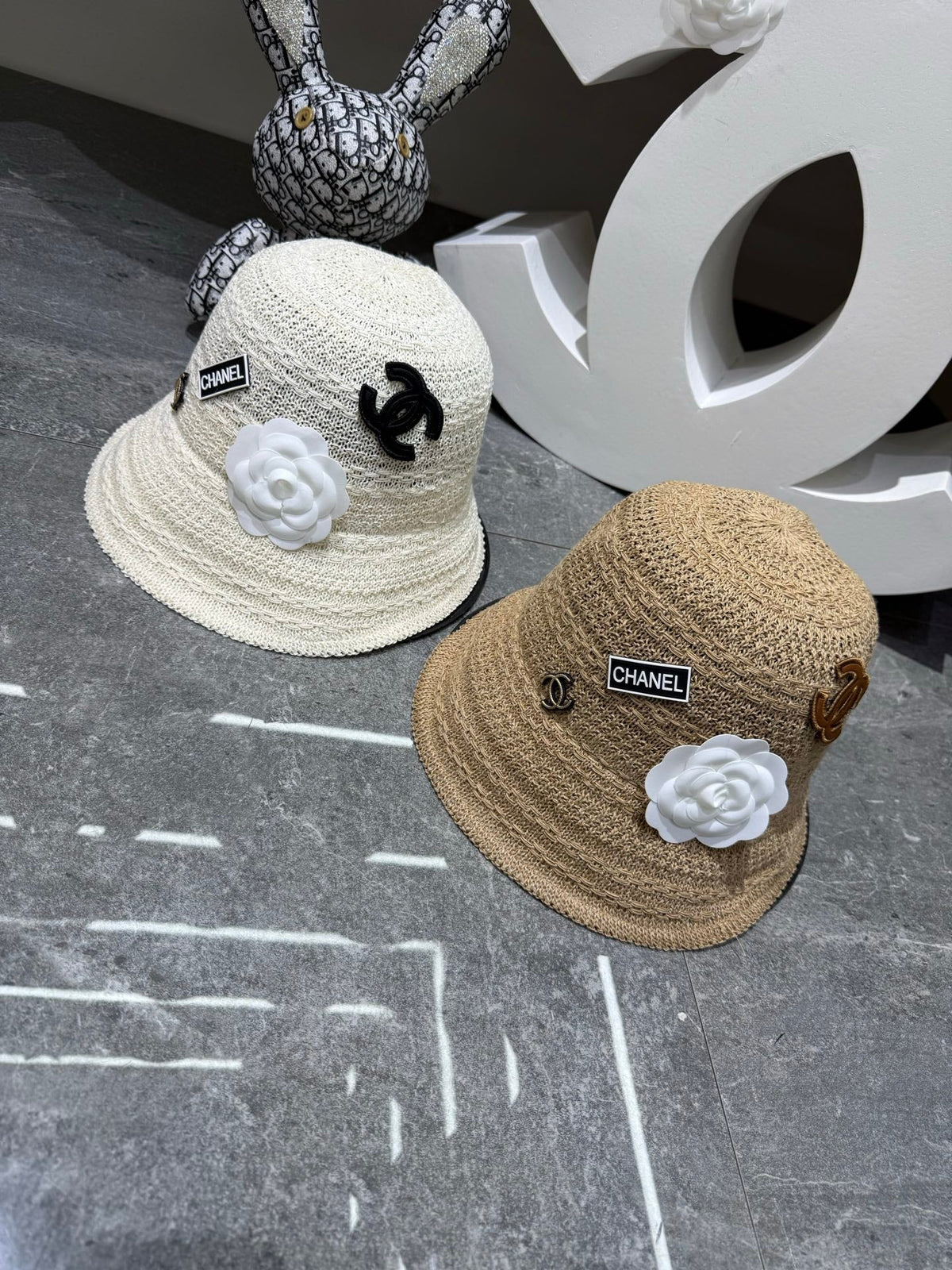 Chanel Woven Open Knit Hat - image 2