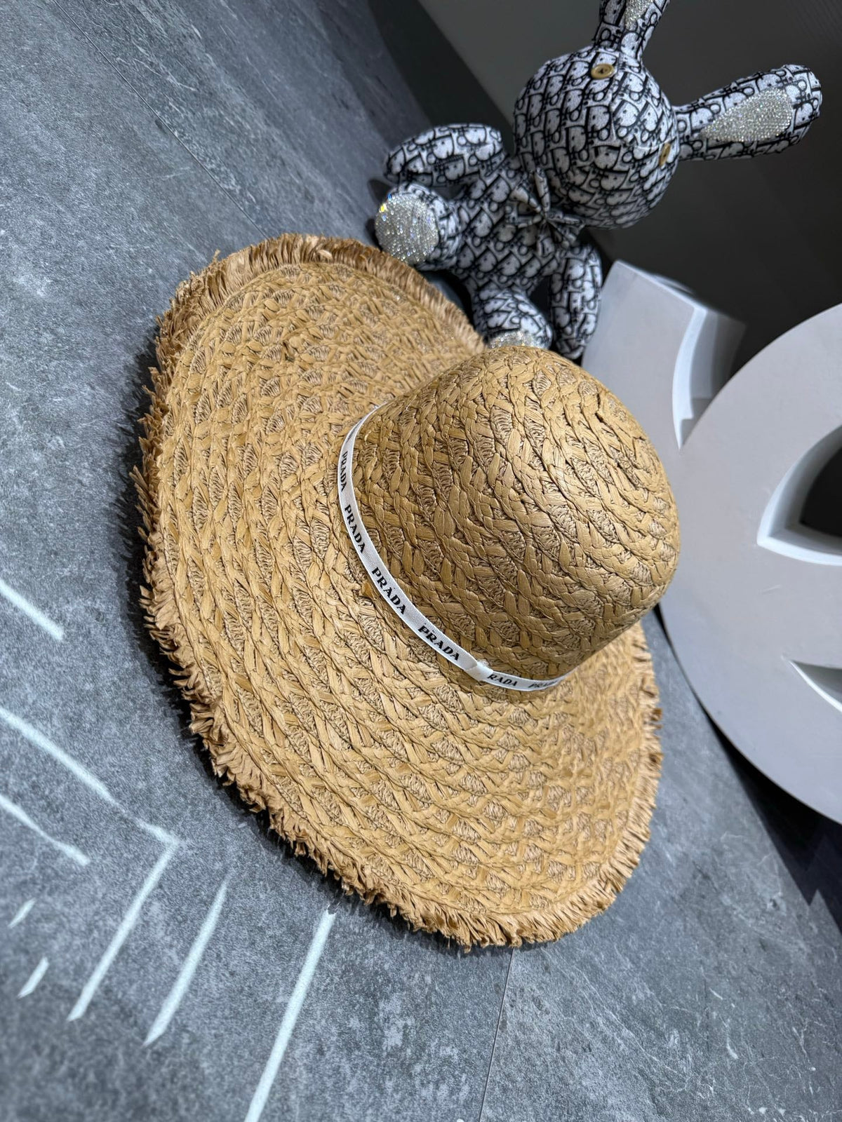 Prada Woven Open Knit Hat - image 9