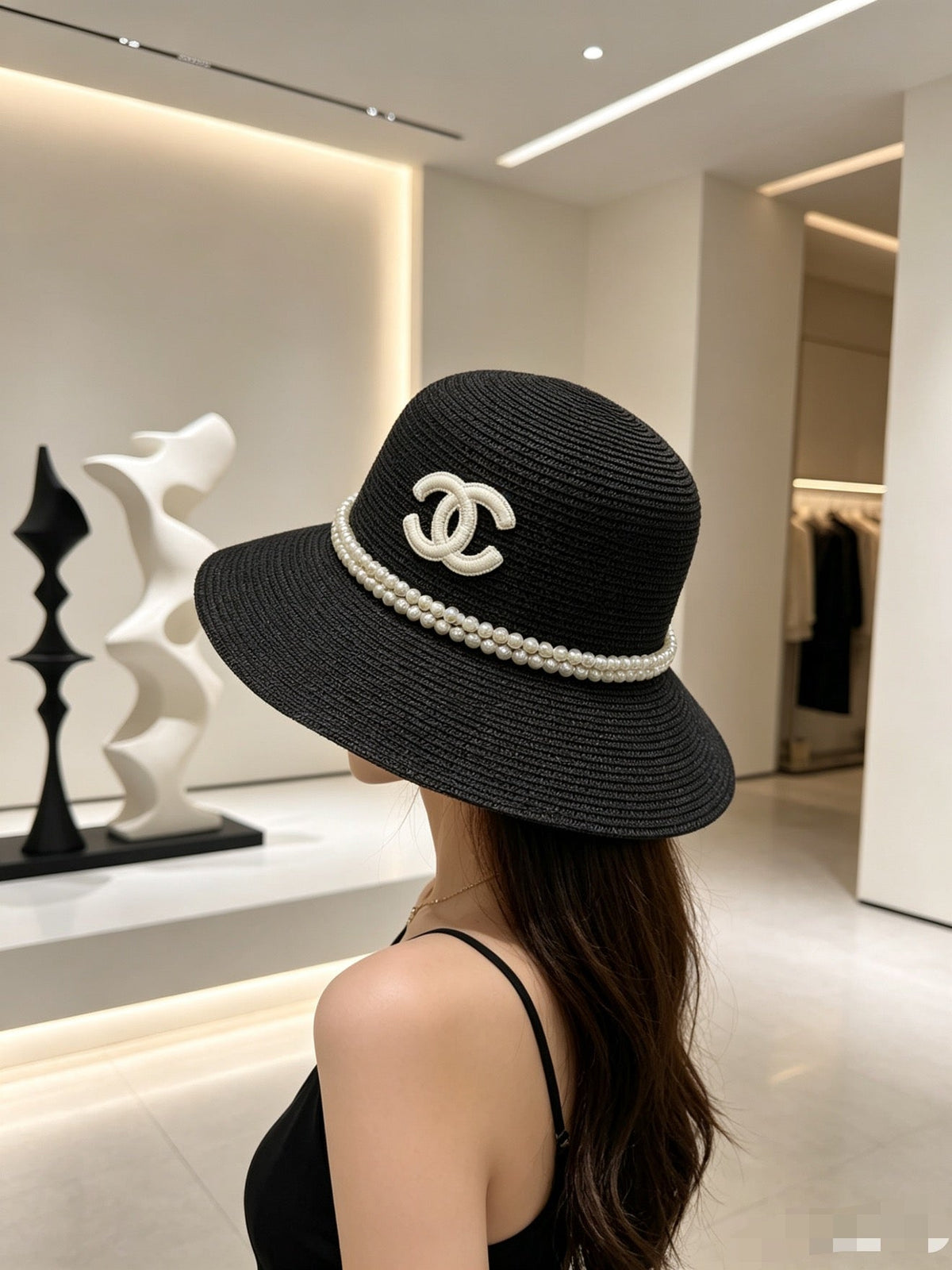 Chanel Woven Open Knit Bucket Hat - image 4