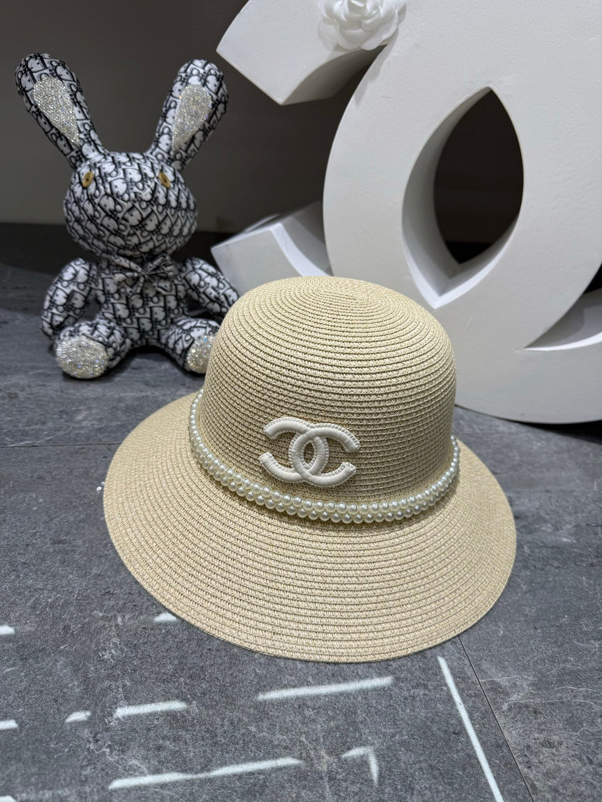 Chanel Woven Open Knit Bucket Hat - image 8