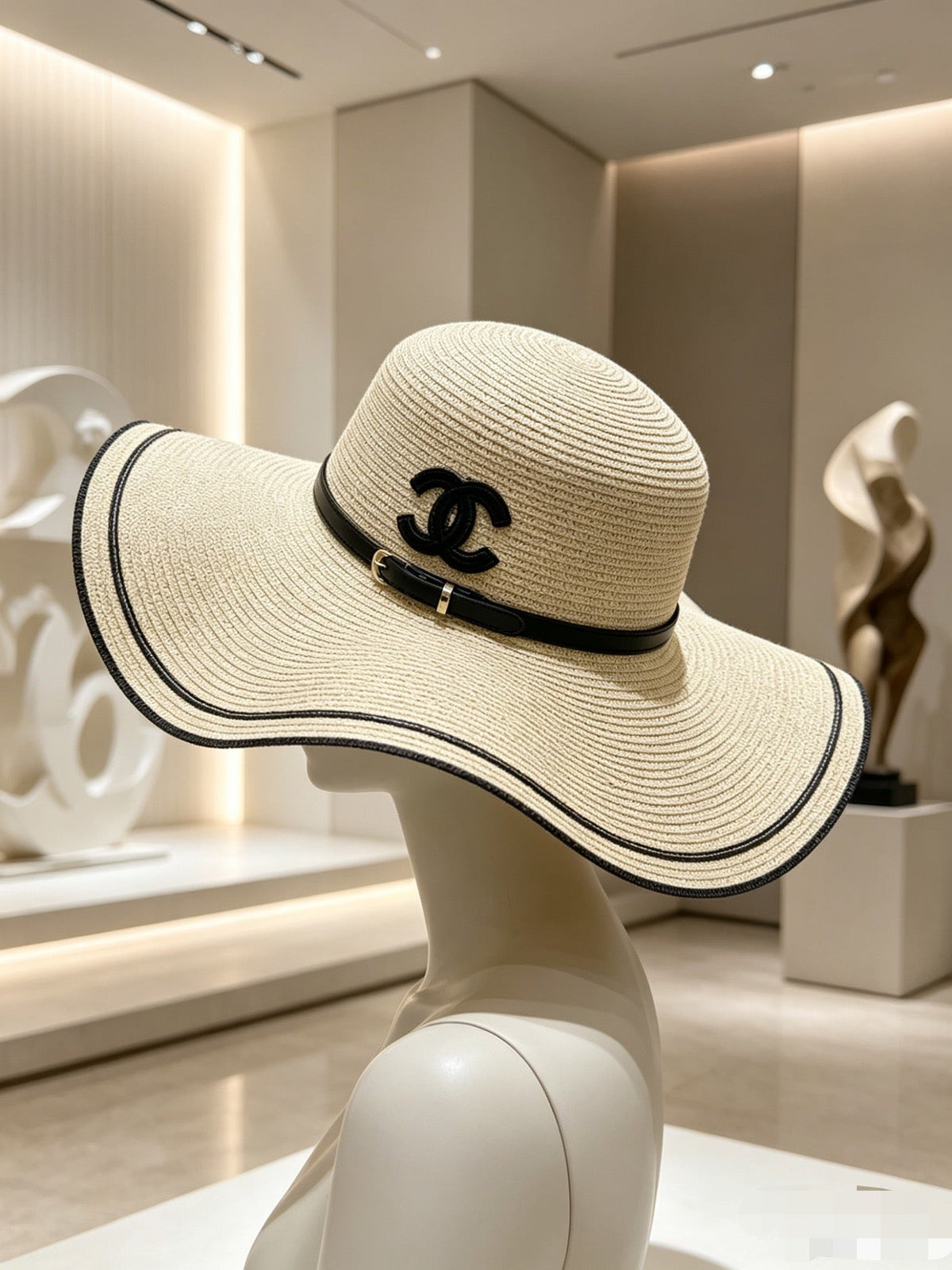 Chanel Woven Open Knit Hat - image 3