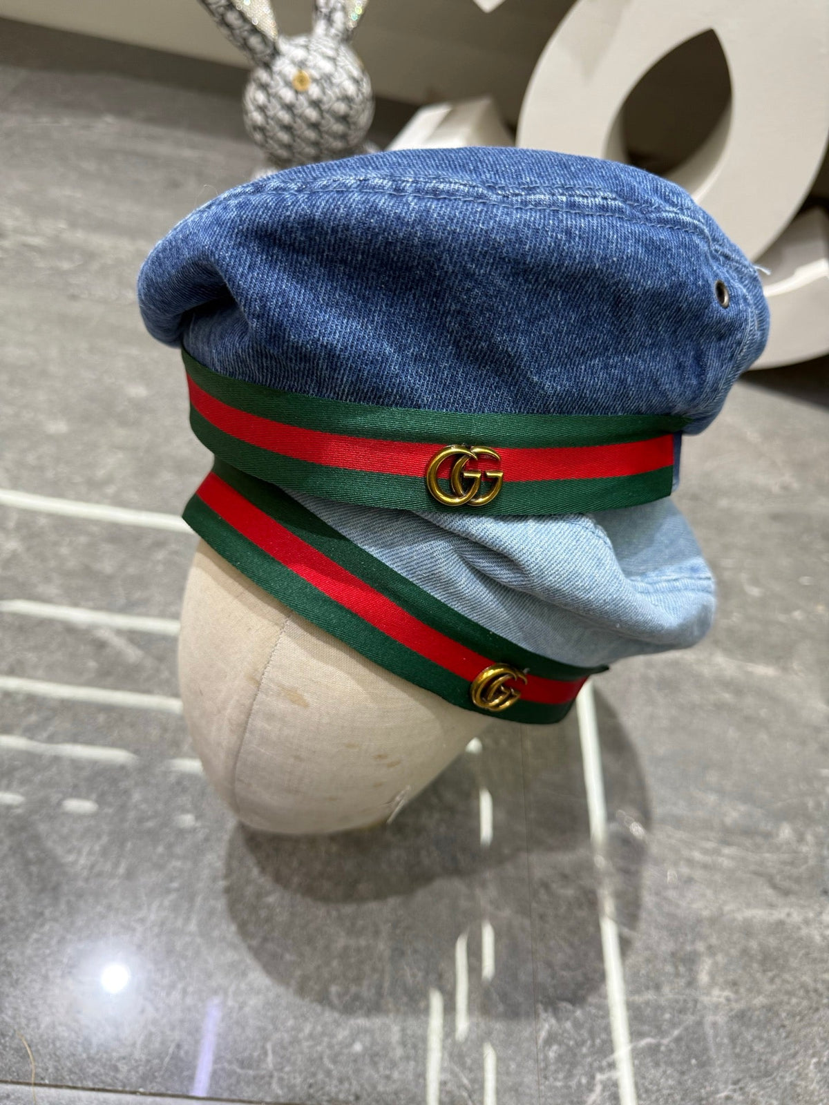 Gucci Denim Beret - image 7