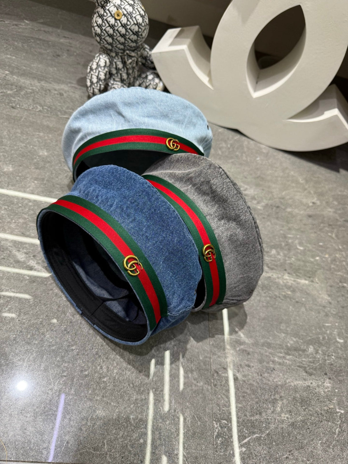 Gucci Denim Beret - image 4