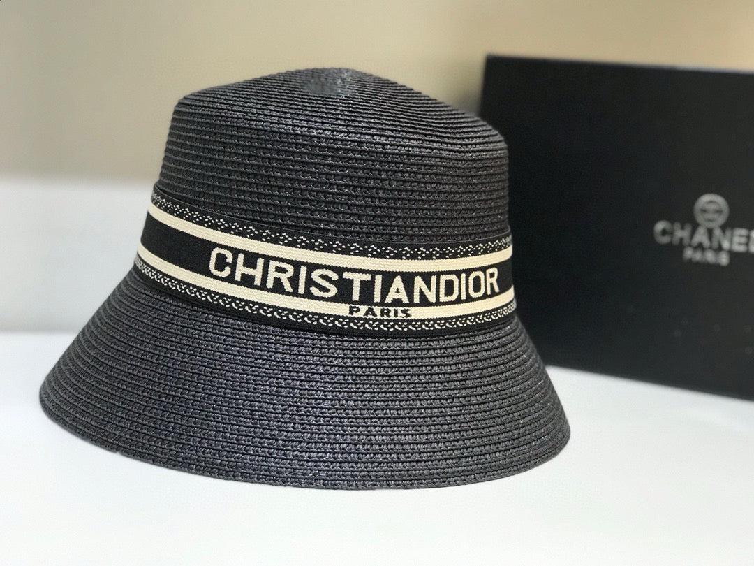 Dior Woven Open Knit Bucket Hat - image 8