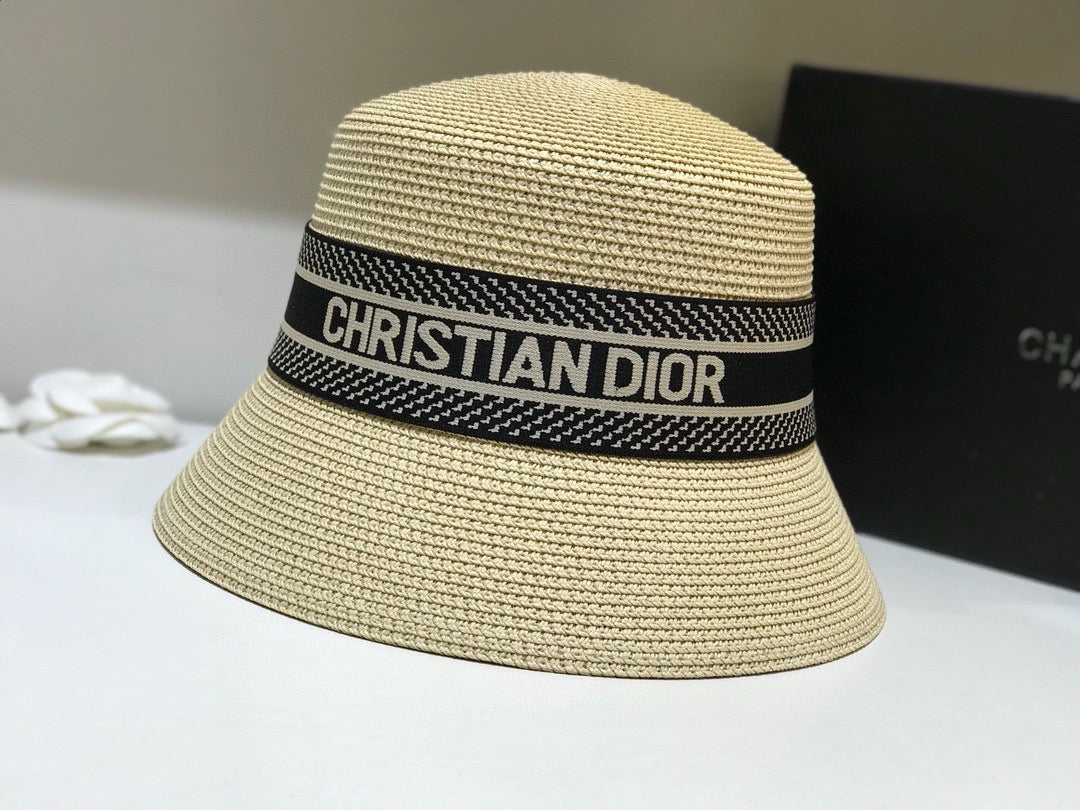 Dior Woven Open Knit Bucket Hat - image 8