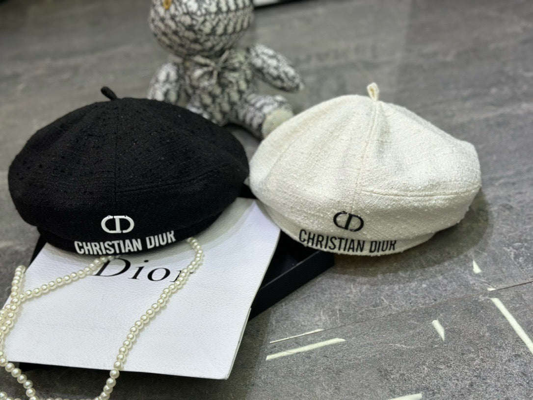 Dior Woven Open Knit Beret - image 9