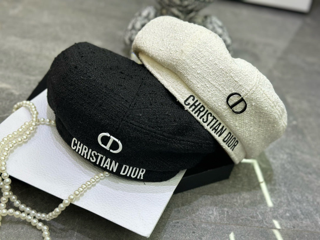 Dior Woven Open Knit Beret - image 7