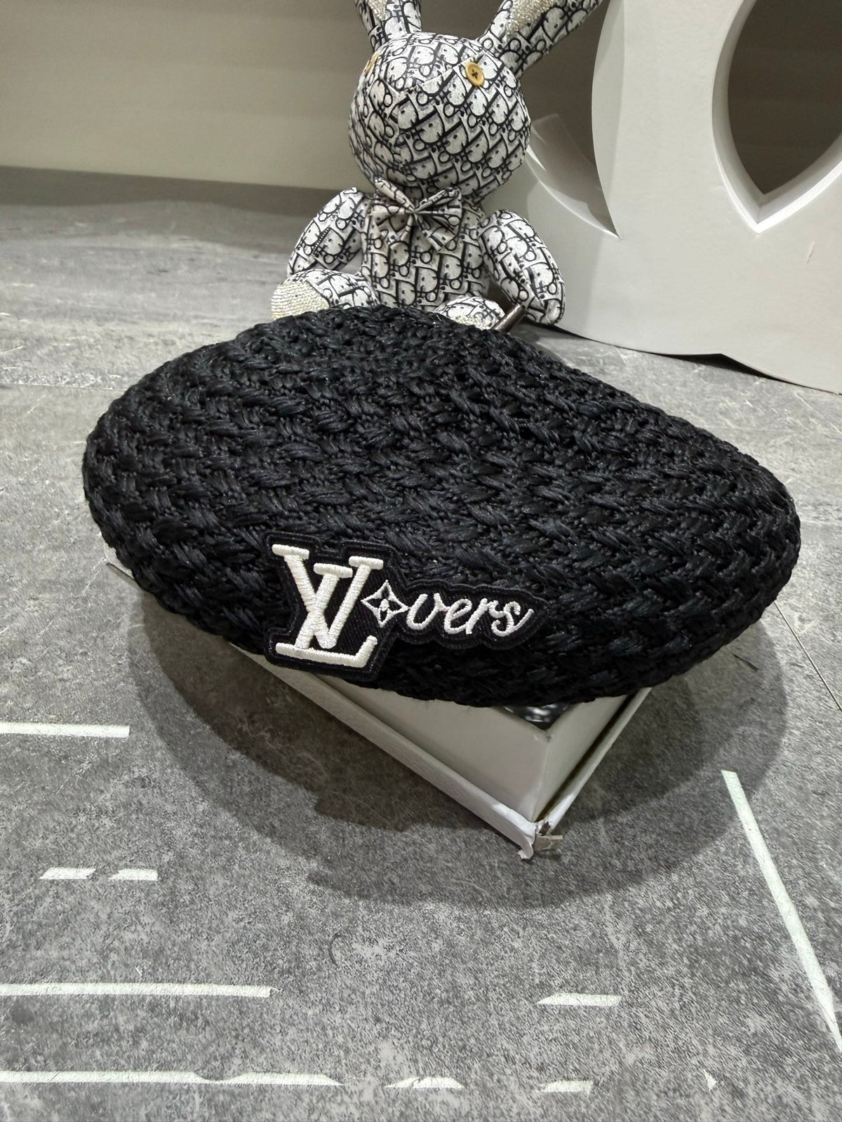 Woven Open Knit Beret - image 7