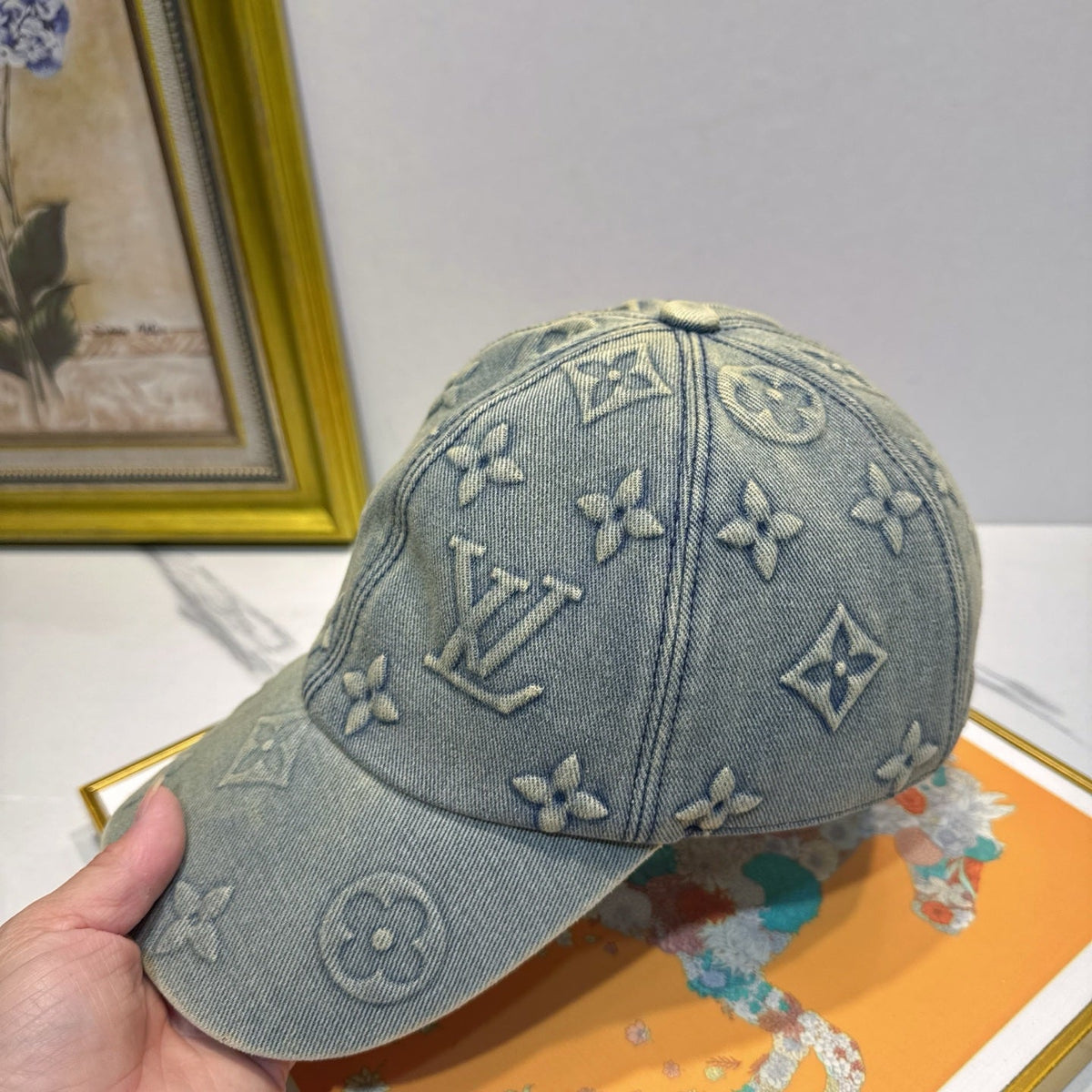 Louis Vuitton Denim Baseball Cap - image 6