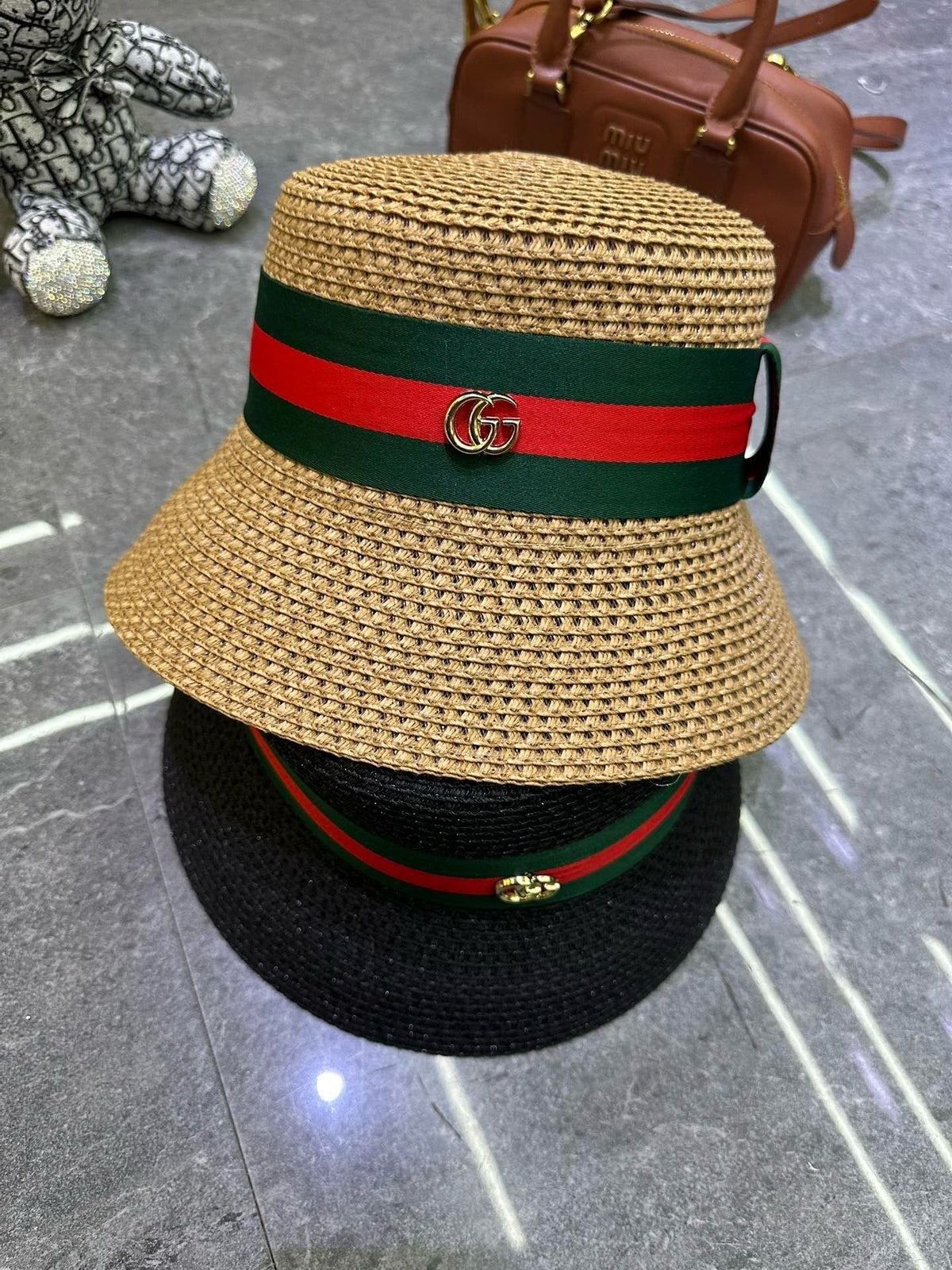 Gucci Woven Open Knit Bucket Hat - image 6