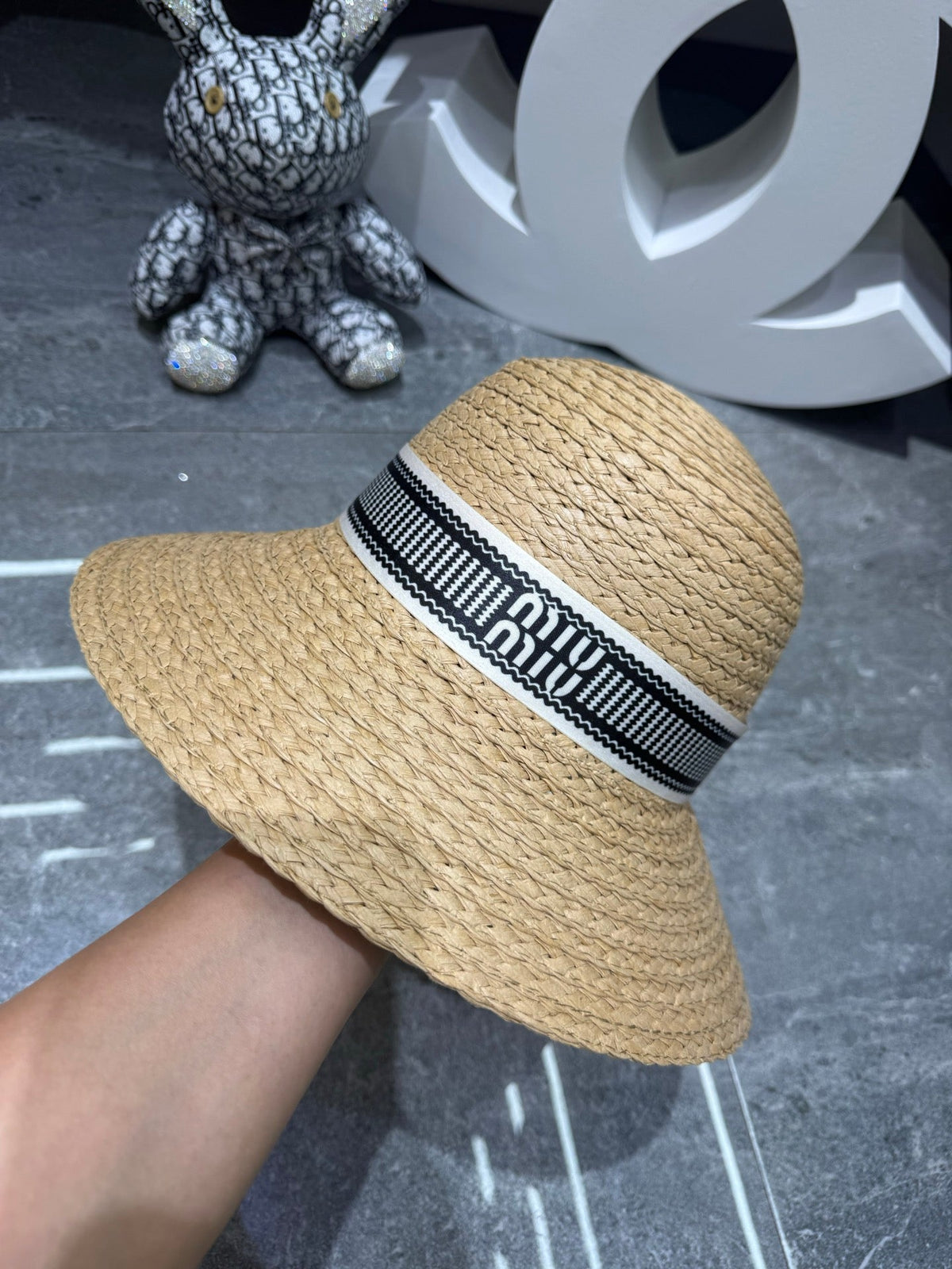 Miu Miu Woven Open Knit Bucket Hat - image 7