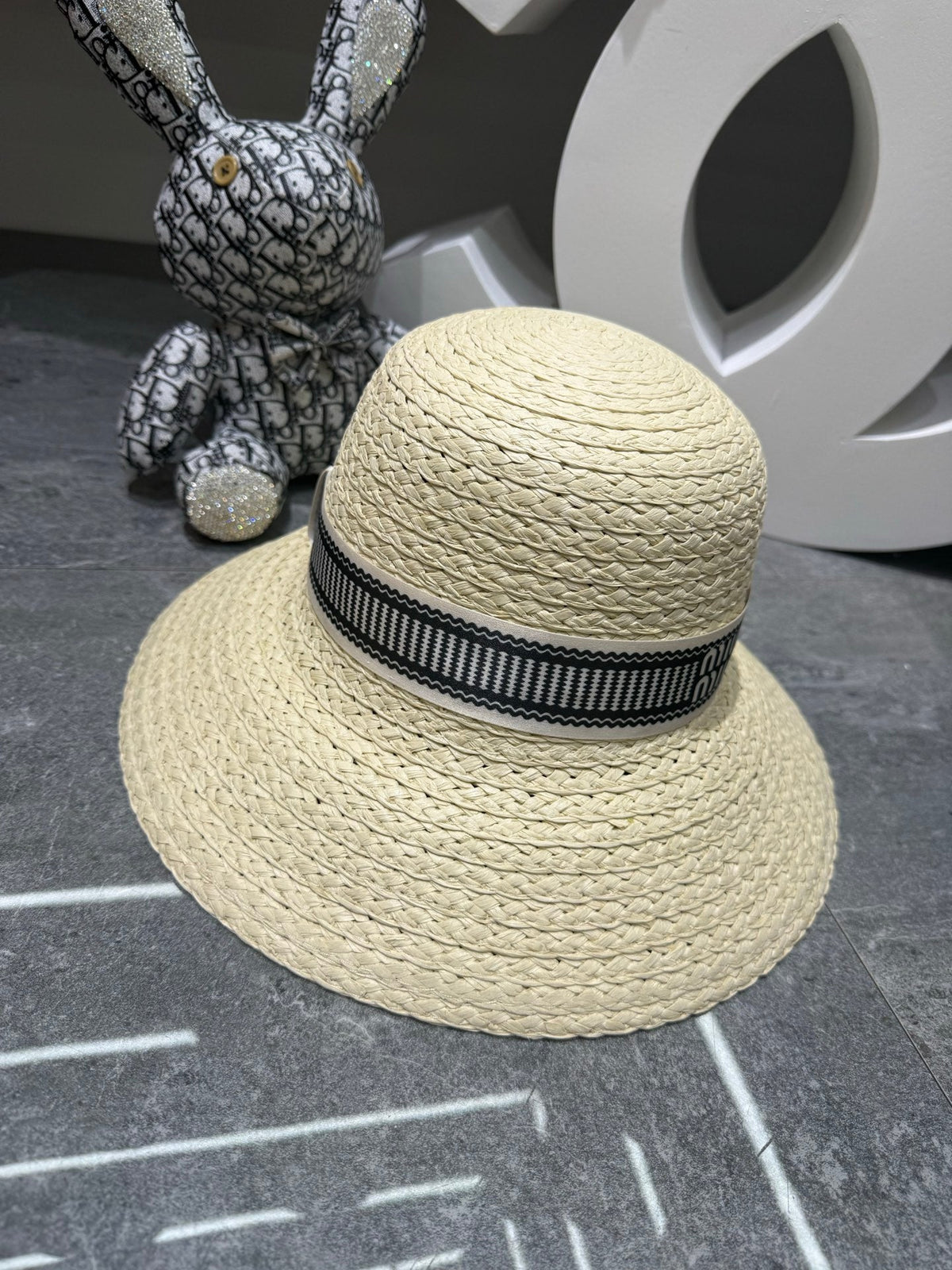 Miu Miu Woven Open Knit Bucket Hat - image 6