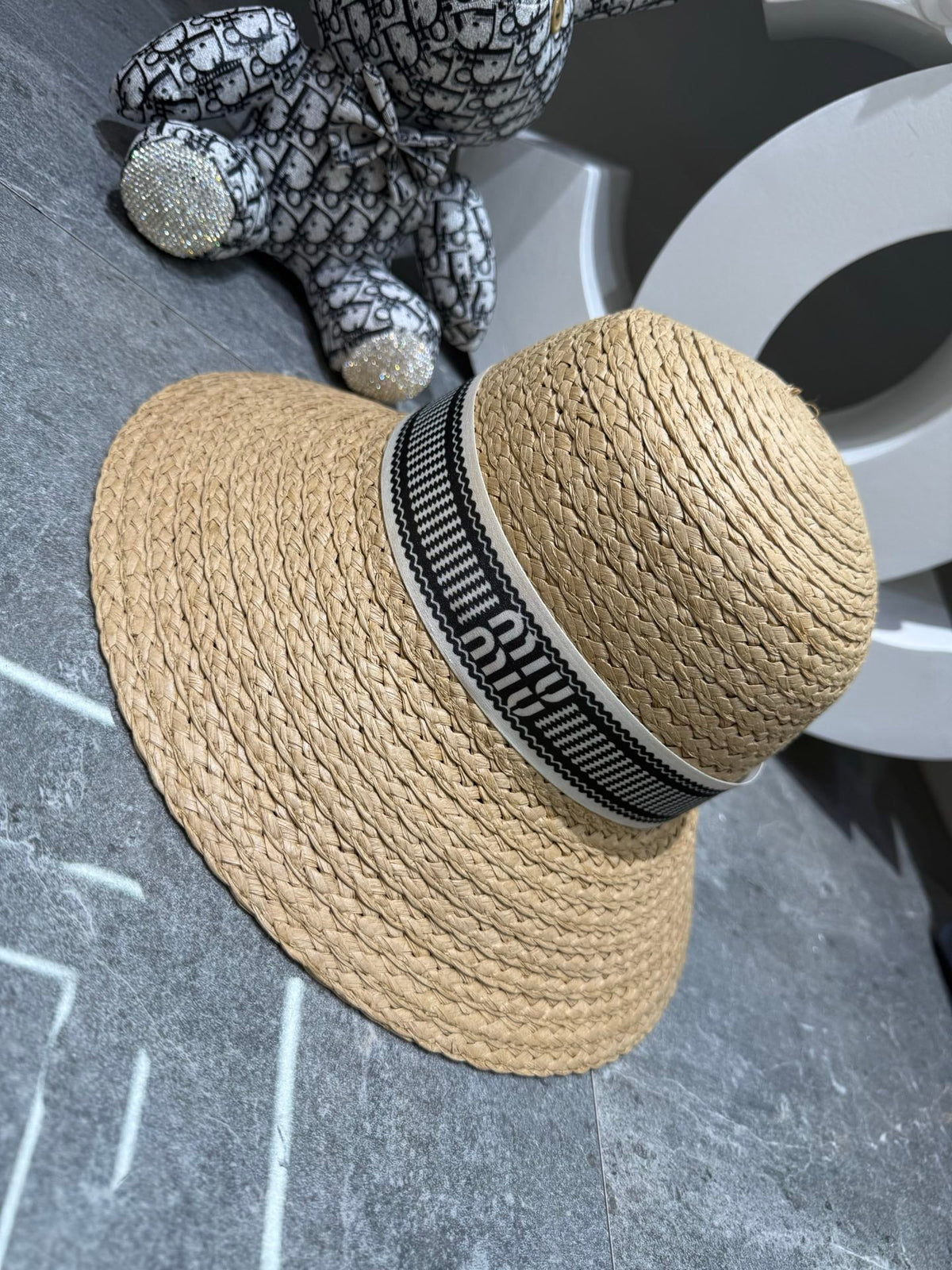 Miu Miu Woven Open Knit Bucket Hat - image 8