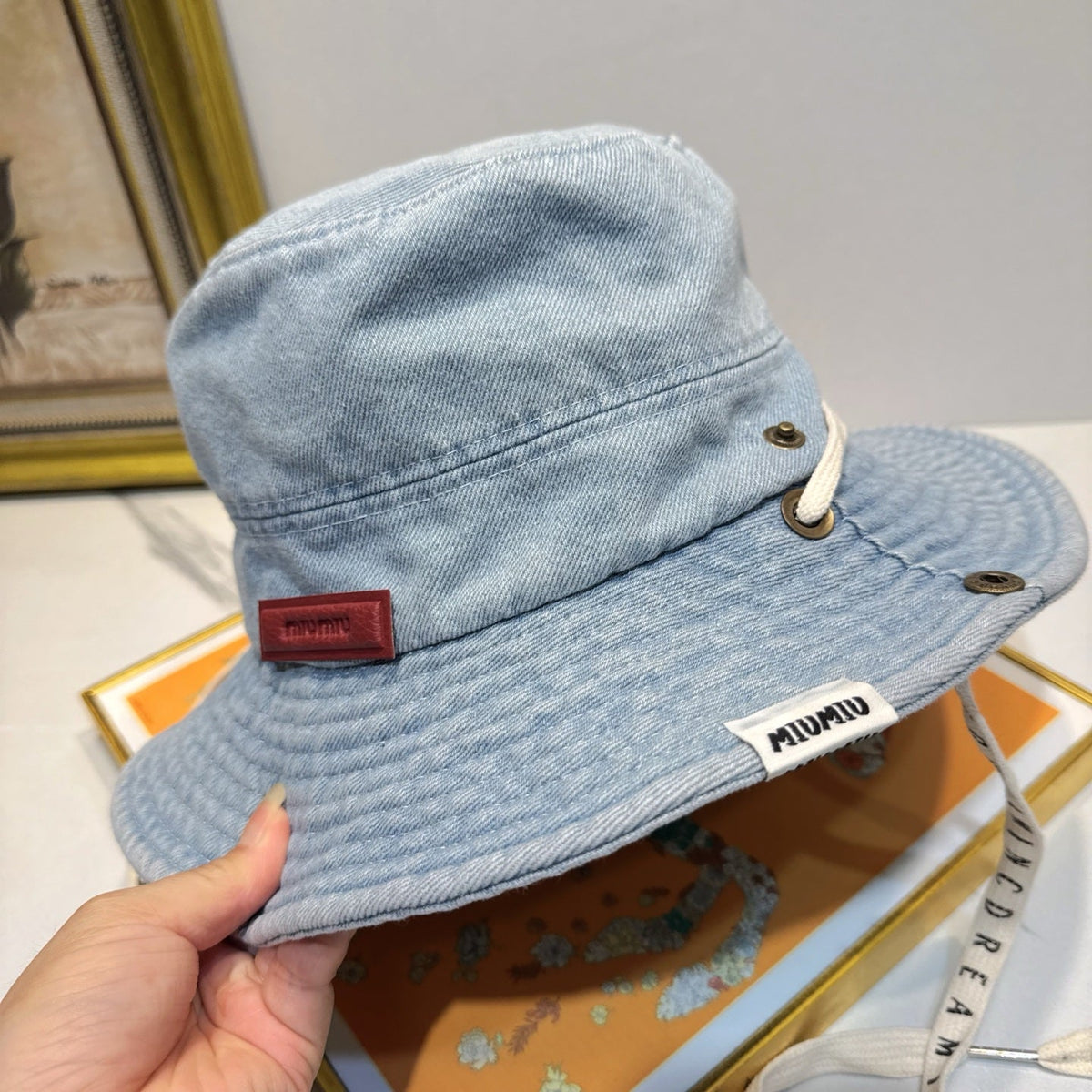 Miu Miu Denim Bucket Hat - image 2