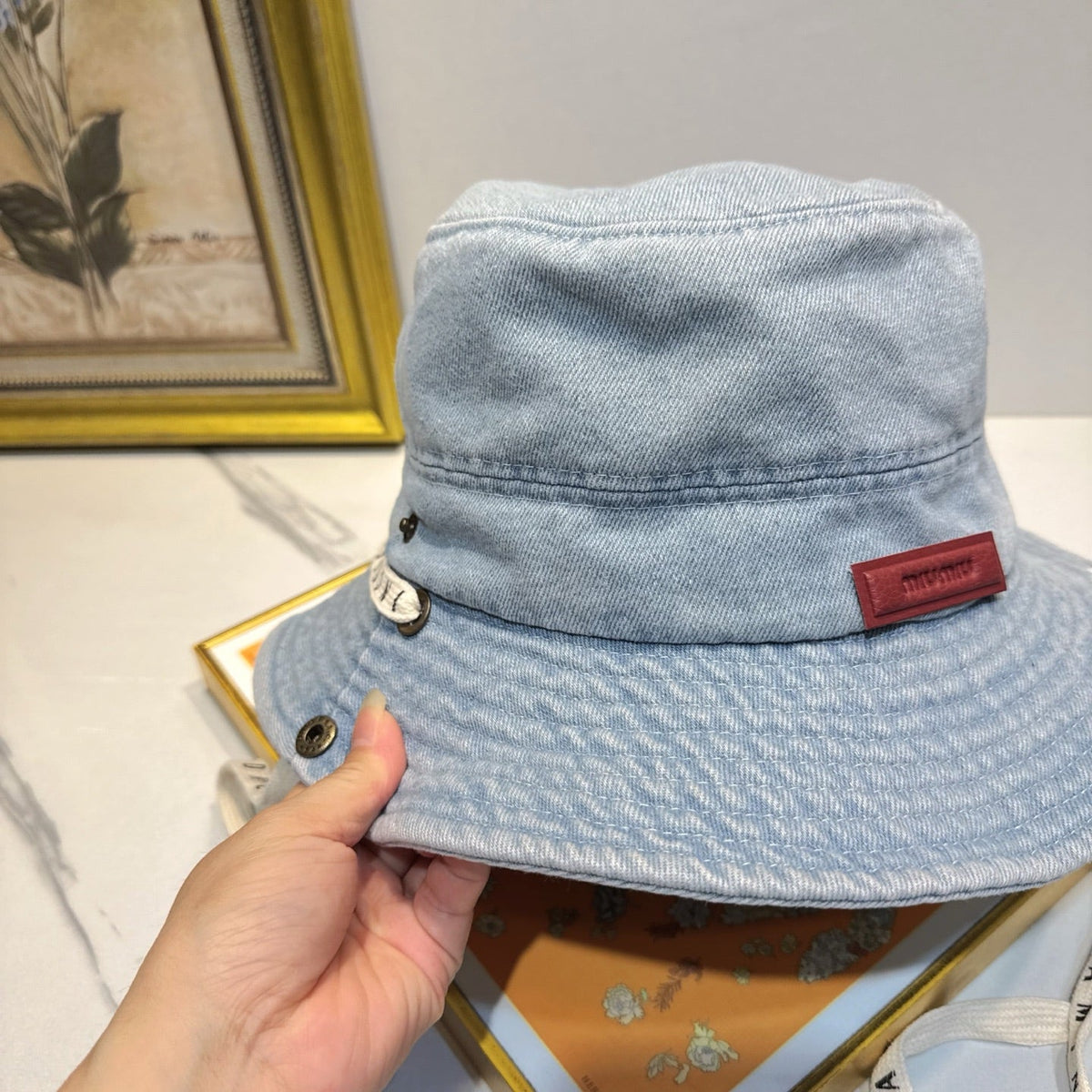 Miu Miu Denim Bucket Hat - image 3