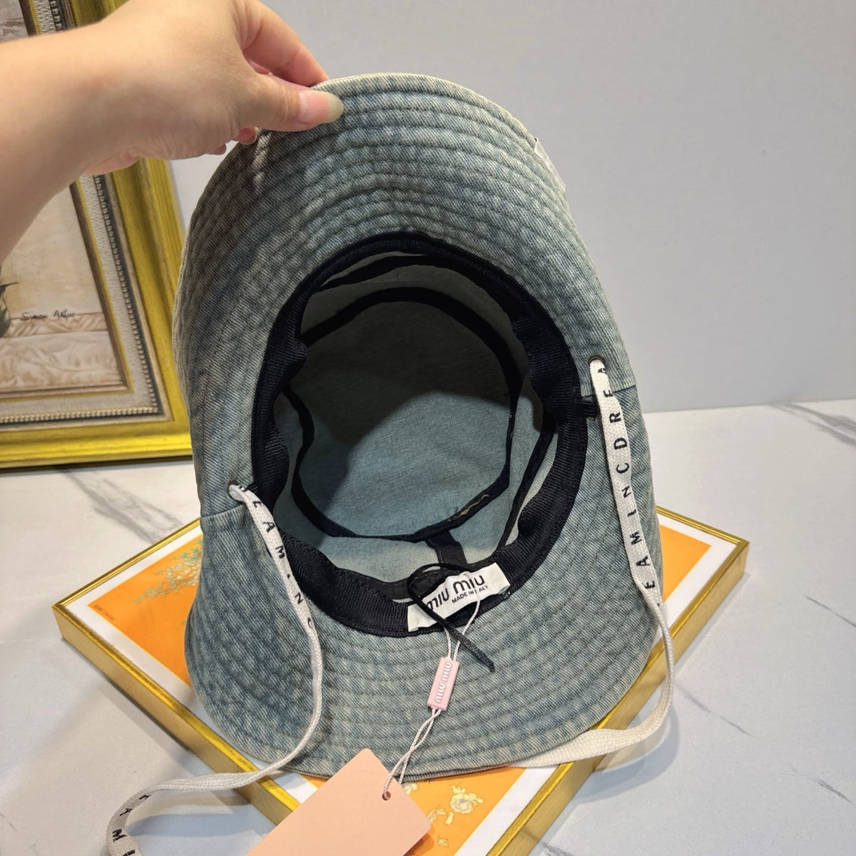 Miu Miu Denim Bucket Hat - image 7