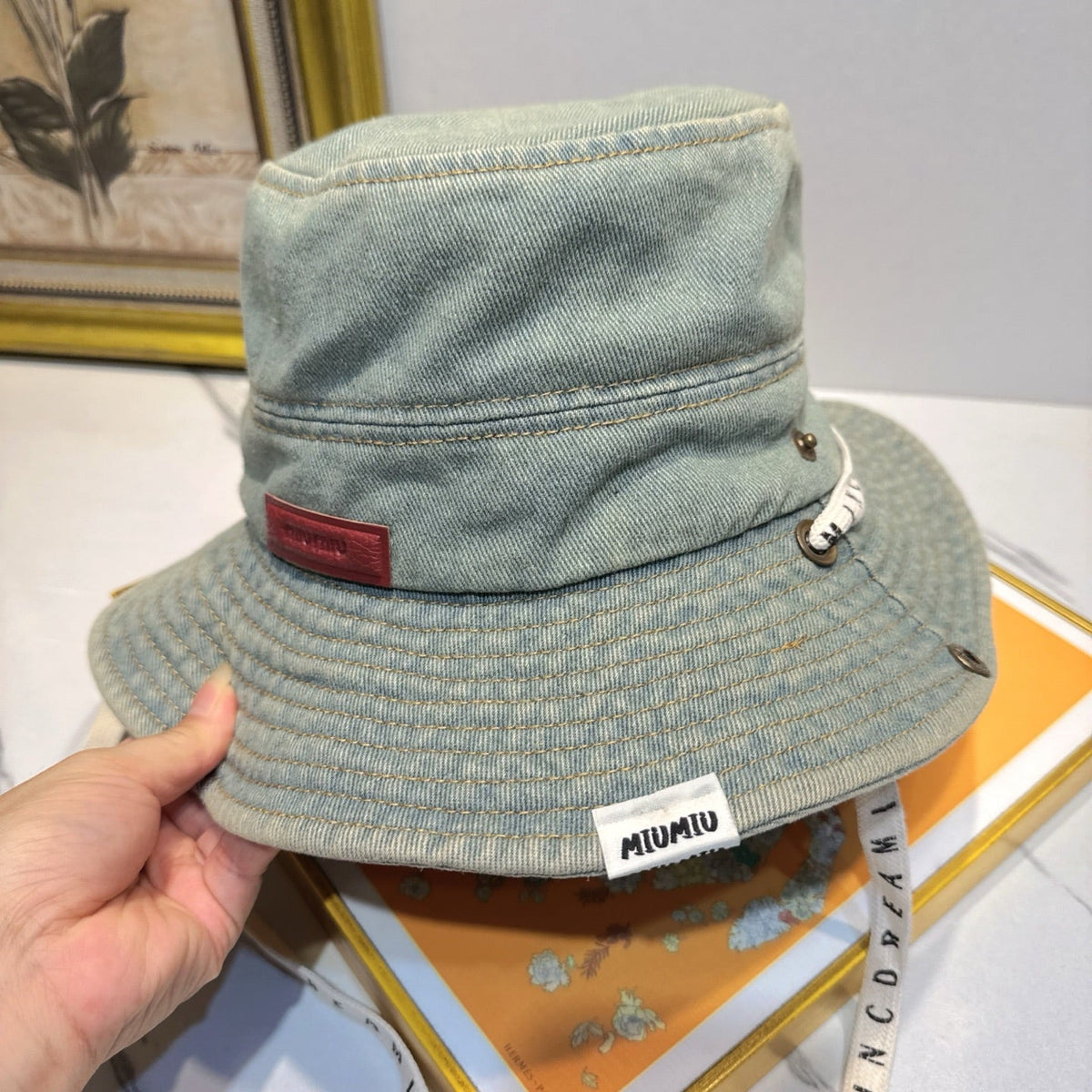 Miu Miu Denim Bucket Hat - image 2
