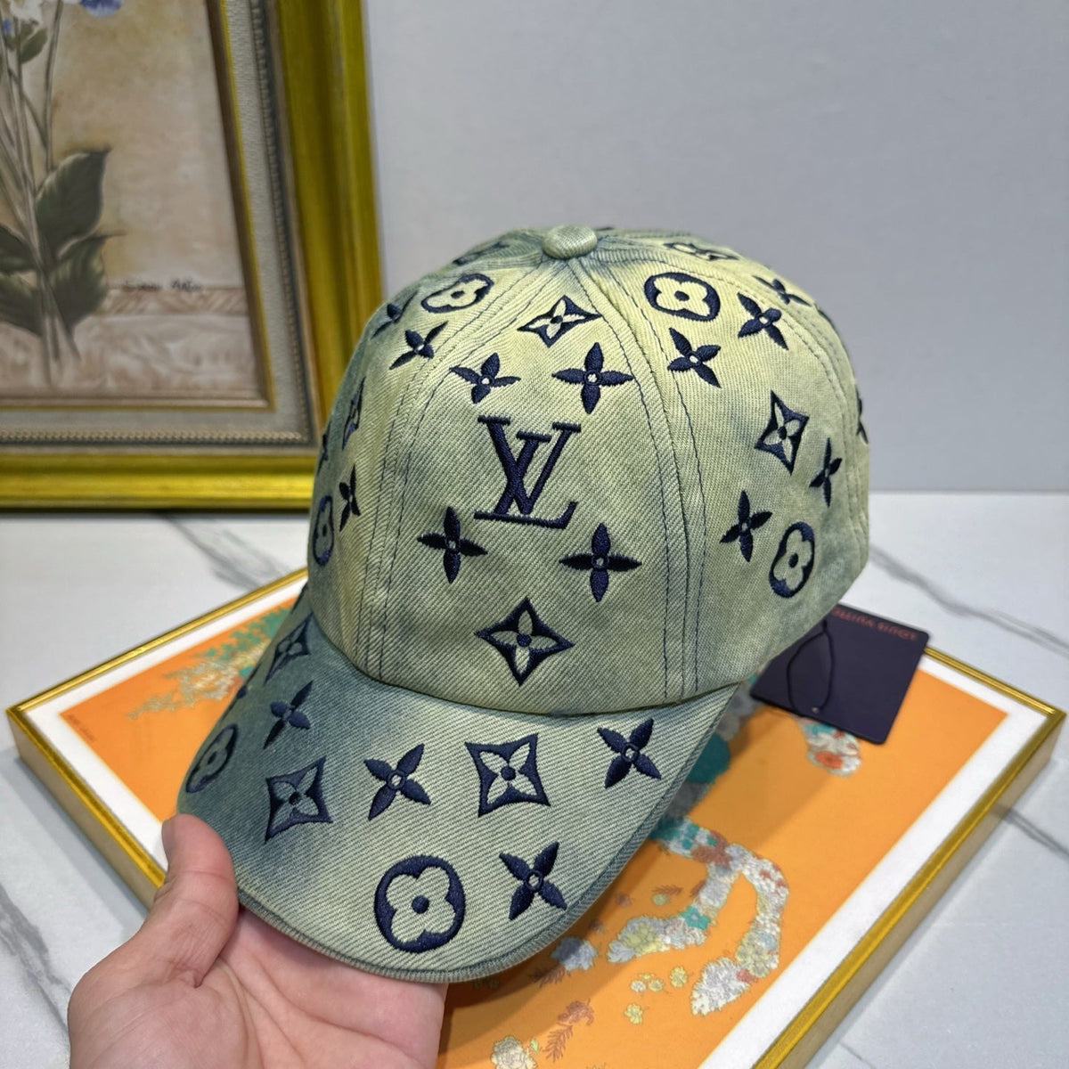 Louis Vuitton Denim Baseball Cap - image 6