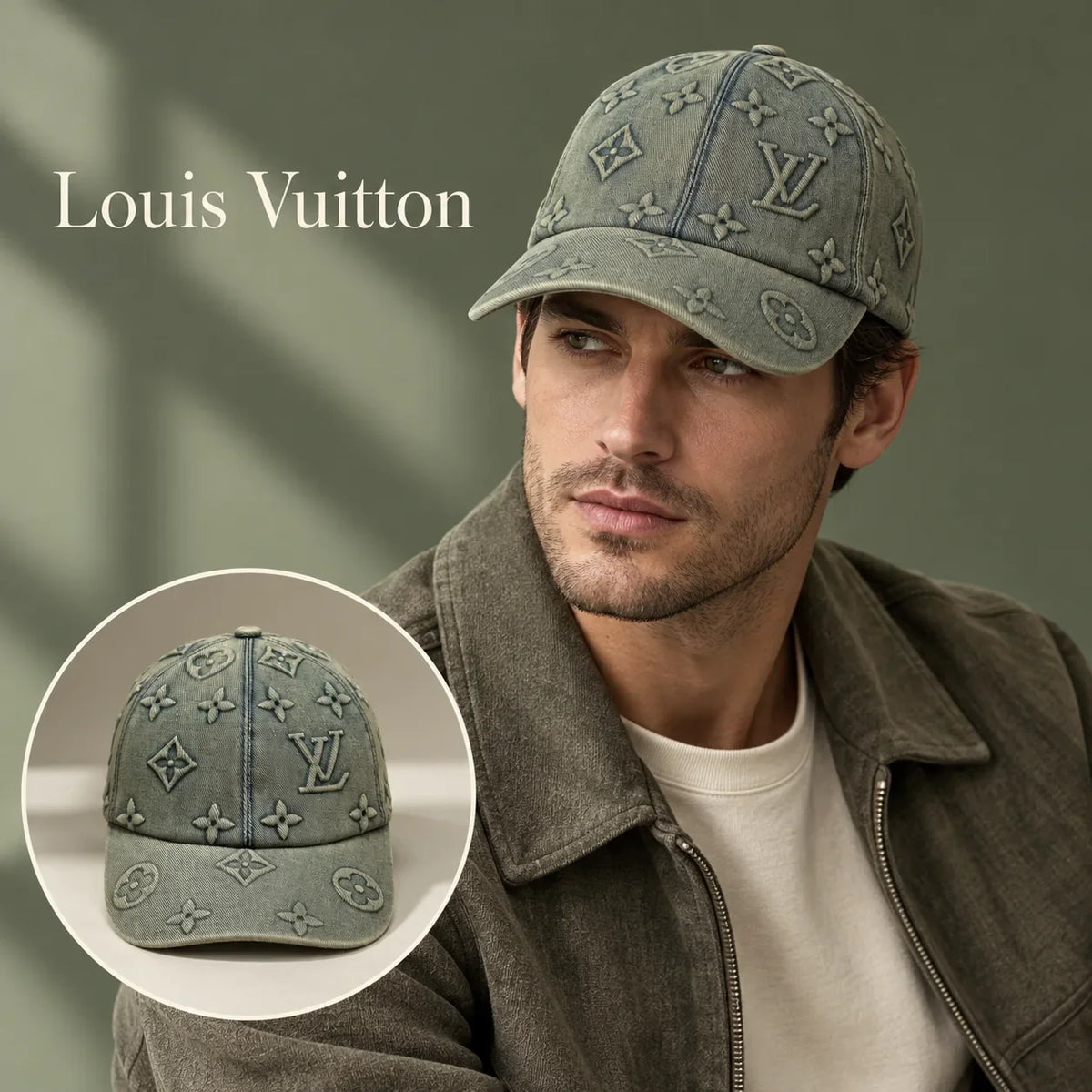 Louis Vuitton Denim Baseball Cap - image 1