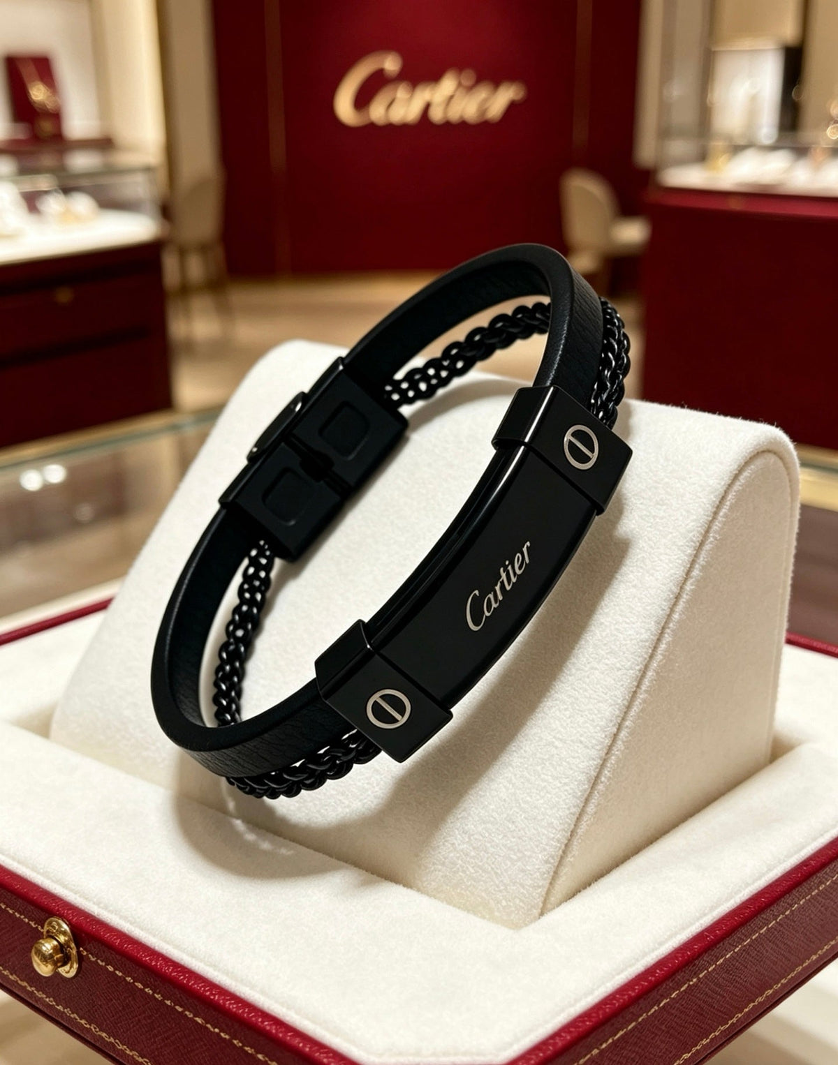 Martin Graham bracelet in polished metal-tone – side detail