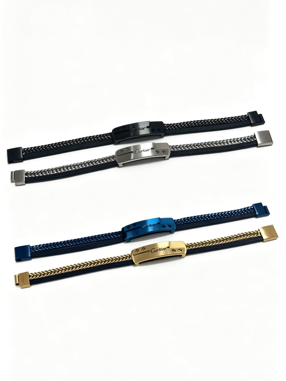 Martin Graham bracelet in polished metal-tone – side detail